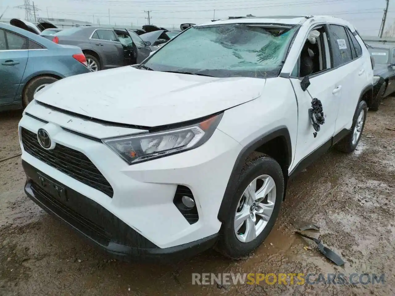 2 Photograph of a damaged car 2T3P1RFV5MC156265 TOYOTA RAV4 2021