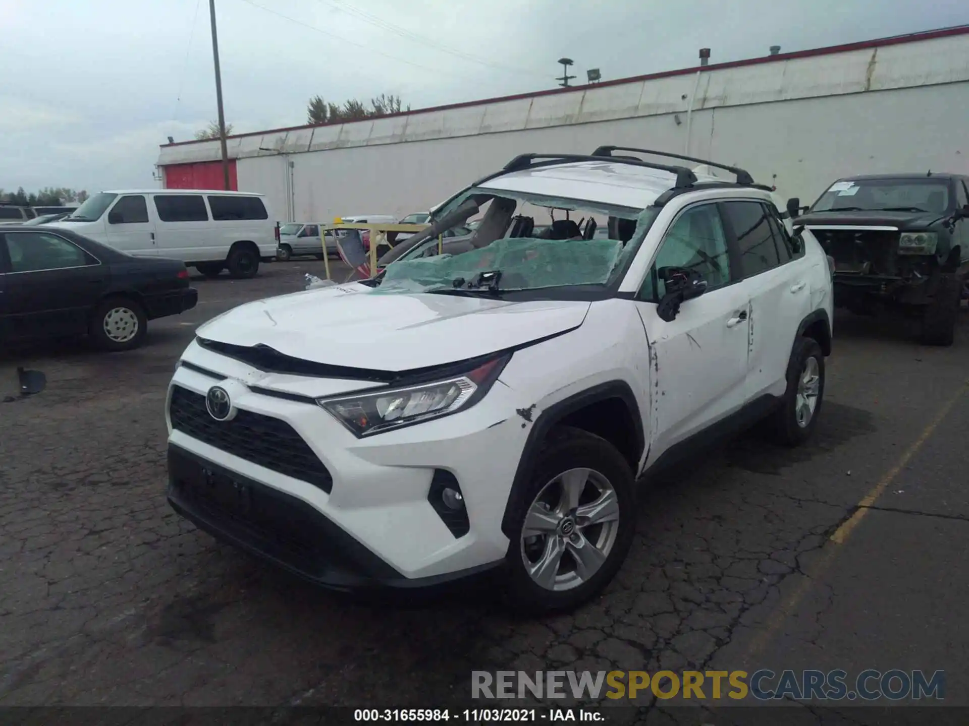 2 Фотография поврежденного автомобиля 2T3P1RFV5MC158159 TOYOTA RAV4 2021