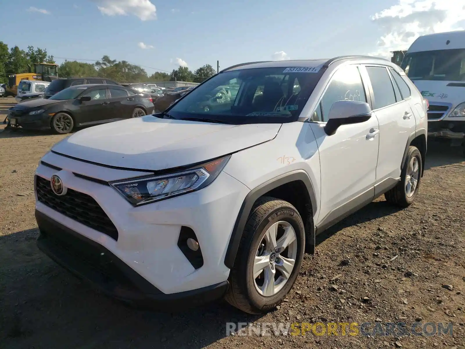 2 Photograph of a damaged car 2T3P1RFV5MC166942 TOYOTA RAV4 2021