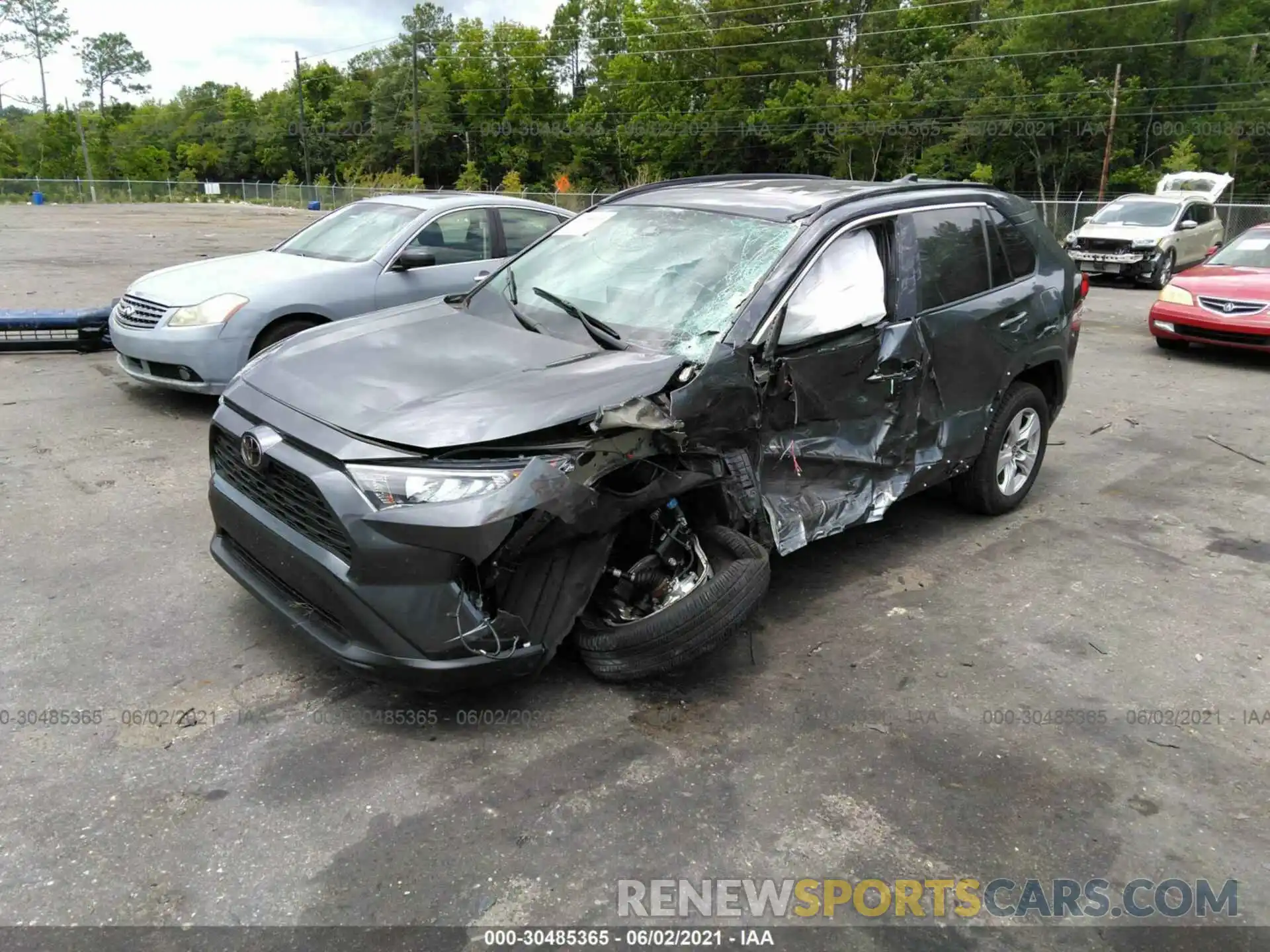 2 Photograph of a damaged car 2T3P1RFV5MC174541 TOYOTA RAV4 2021