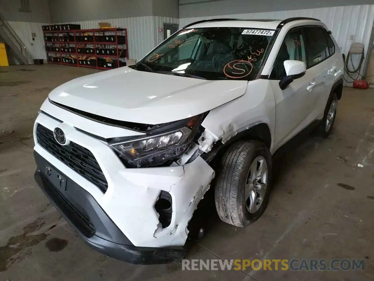 2 Photograph of a damaged car 2T3P1RFV5MC219221 TOYOTA RAV4 2021