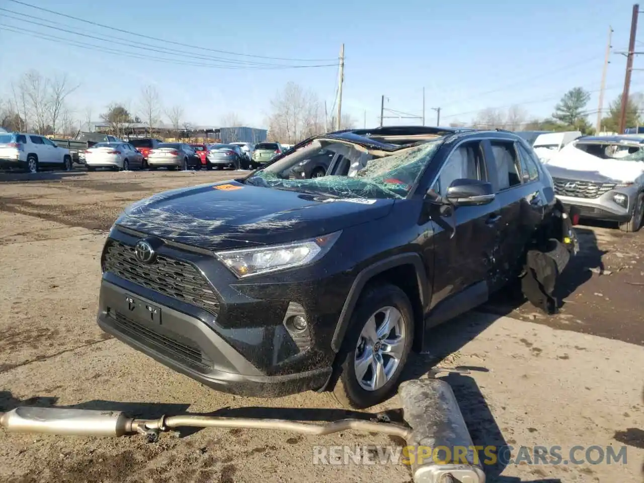 2 Photograph of a damaged car 2T3P1RFV5MC221633 TOYOTA RAV4 2021