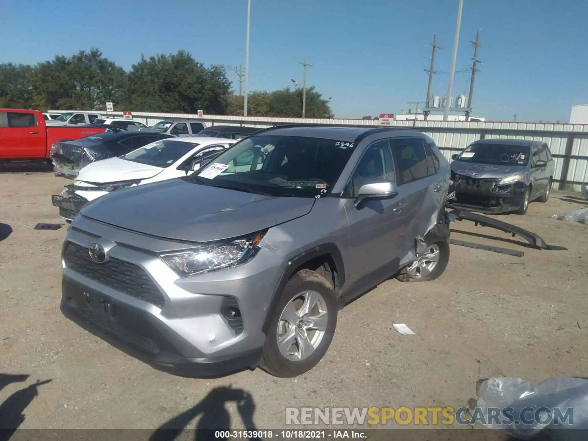 2 Photograph of a damaged car 2T3P1RFV5MW142896 TOYOTA RAV4 2021