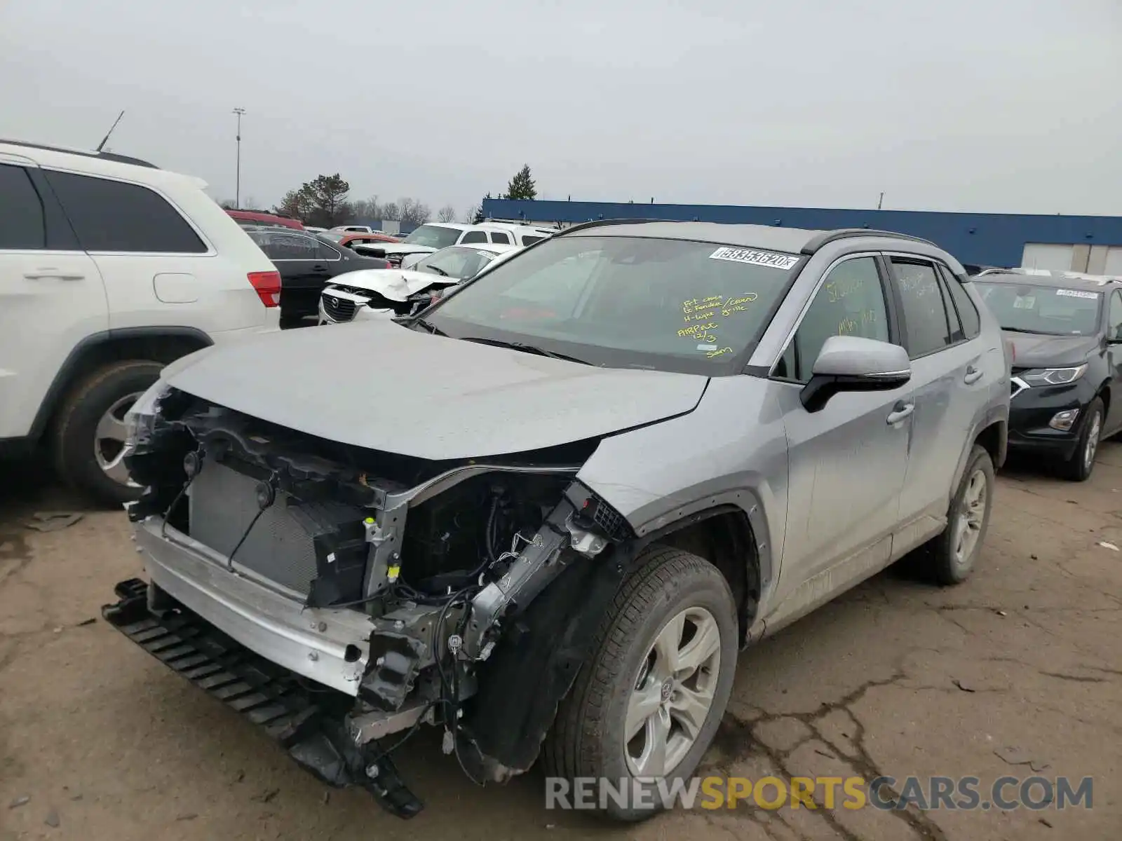 2 Photograph of a damaged car 2T3P1RFV5MW151551 TOYOTA RAV4 2021