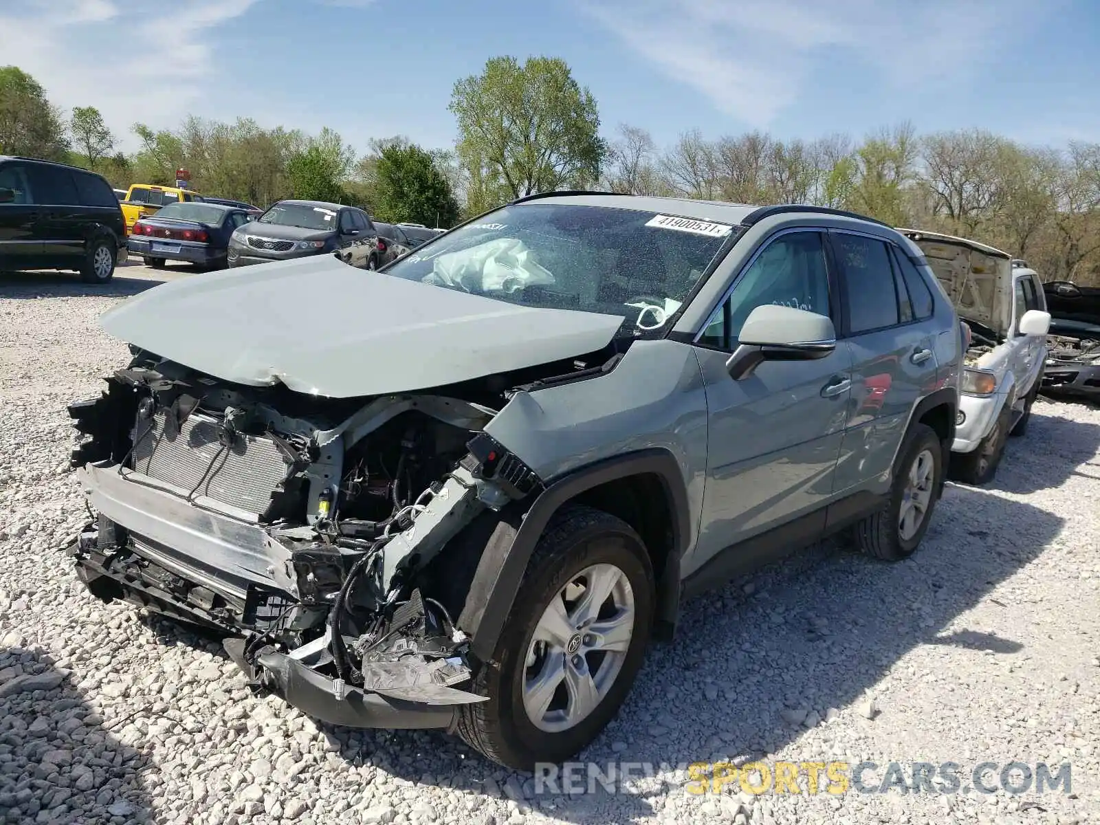 2 Photograph of a damaged car 2T3P1RFV5MW176188 TOYOTA RAV4 2021