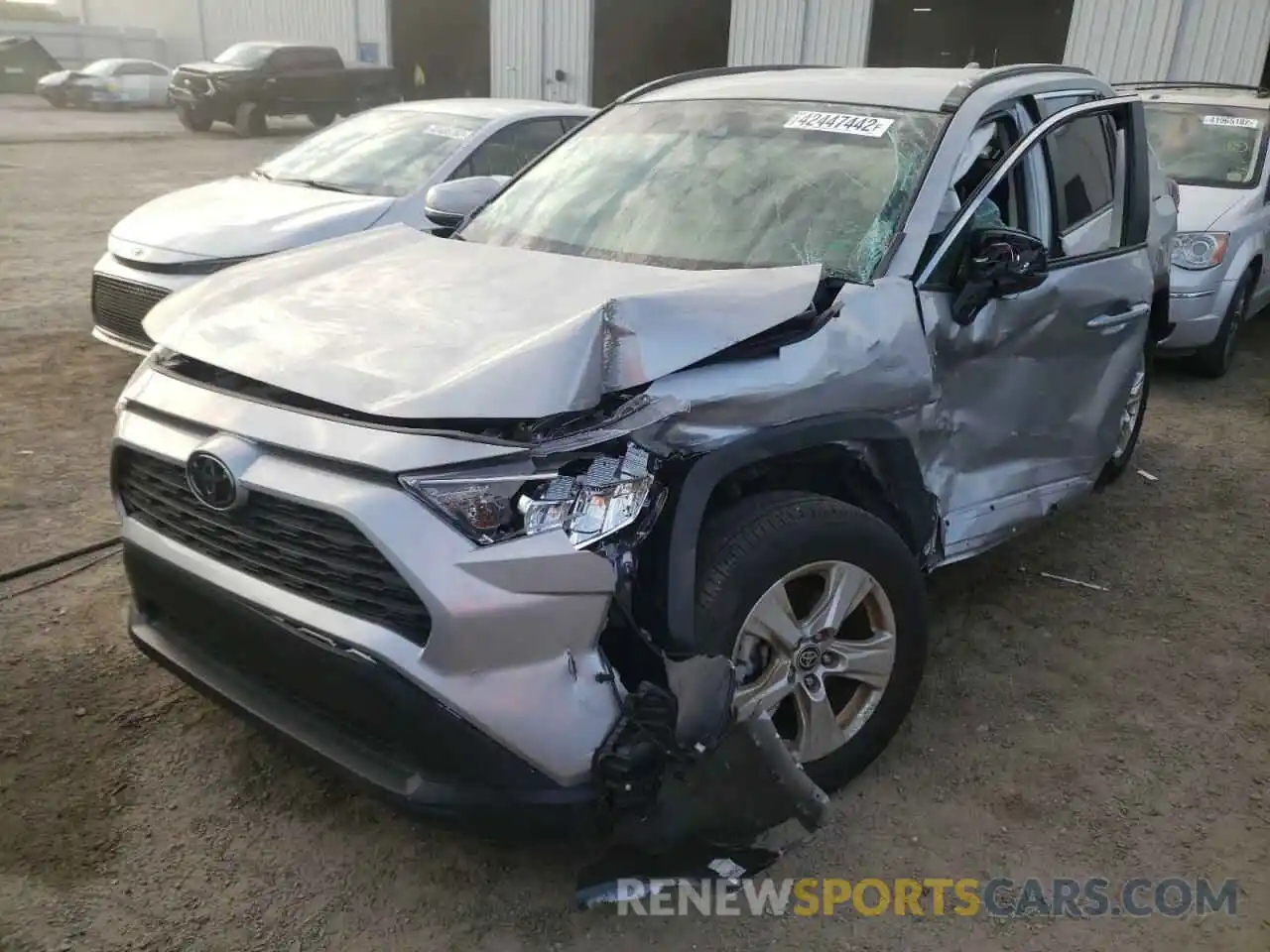 2 Photograph of a damaged car 2T3P1RFV5MW185599 TOYOTA RAV4 2021