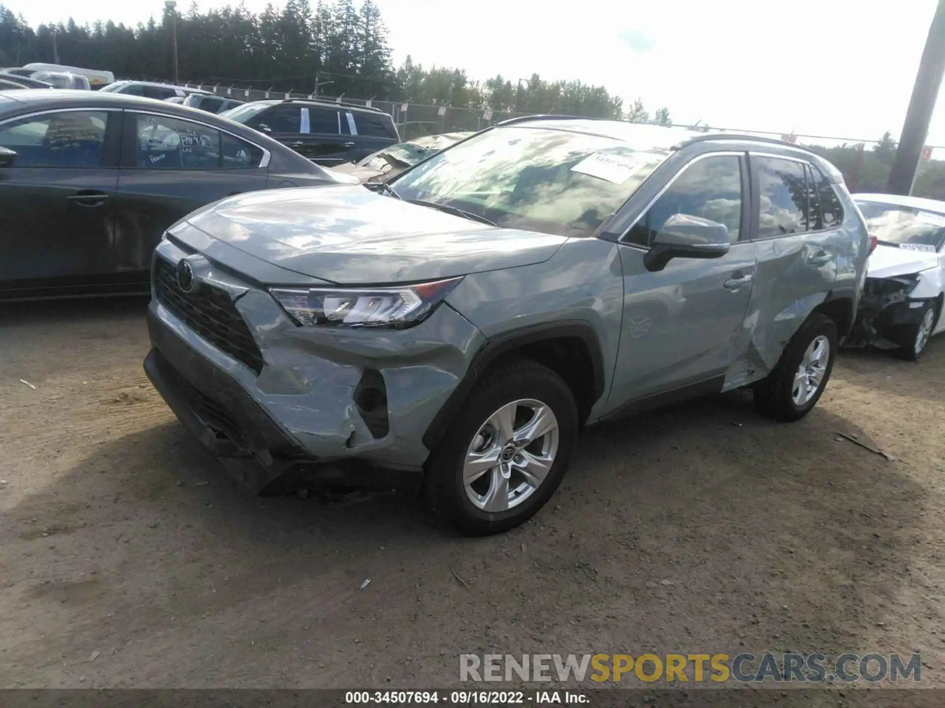 2 Фотография поврежденного автомобиля 2T3P1RFV5MW215362 TOYOTA RAV4 2021