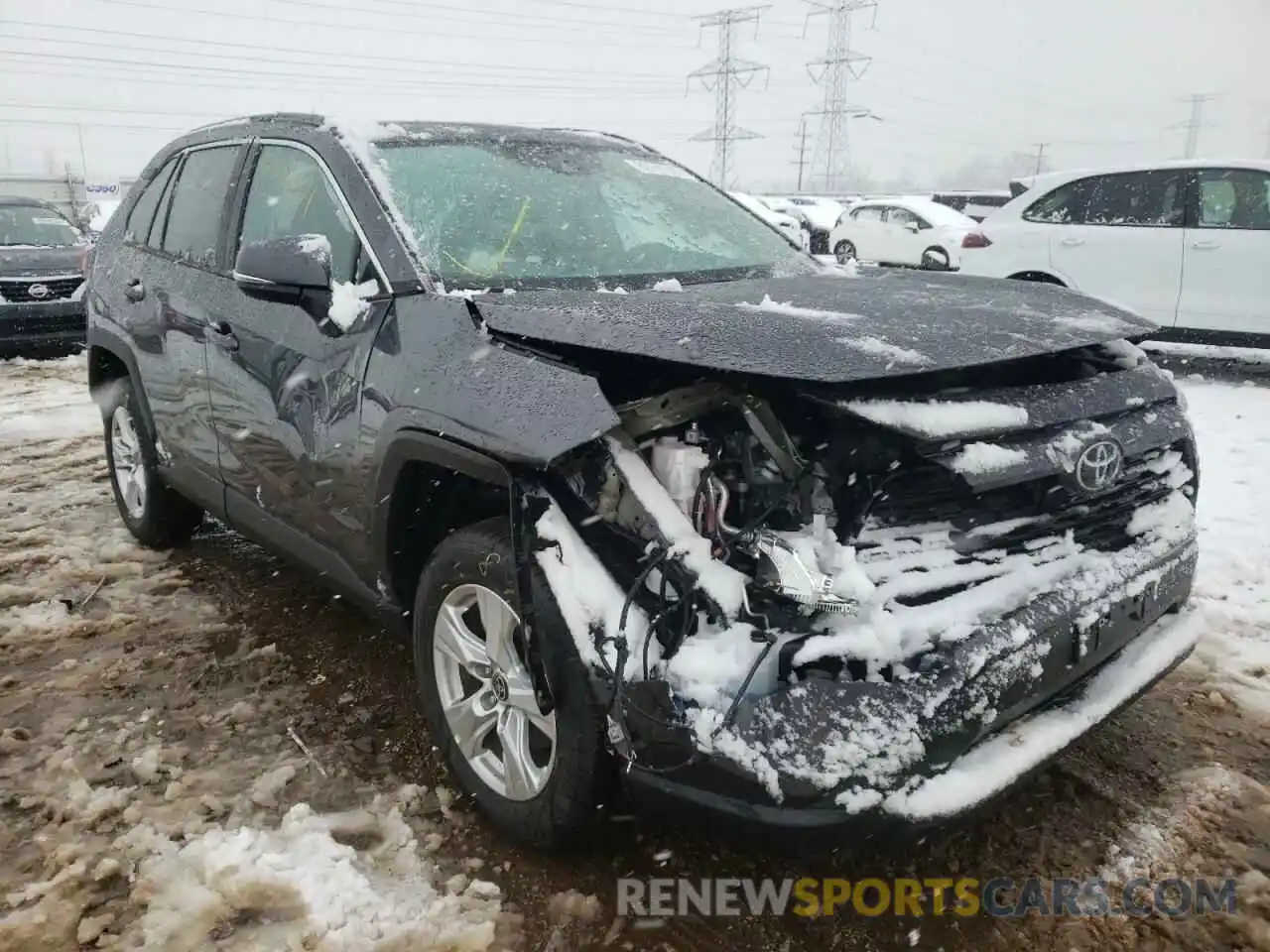 1 Photograph of a damaged car 2T3P1RFV5MW230573 TOYOTA RAV4 2021