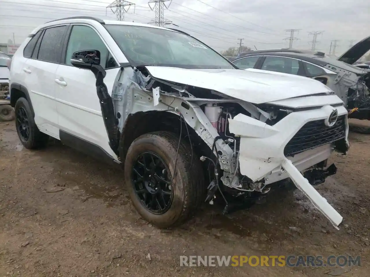 1 Photograph of a damaged car 2T3P1RFV5MW242982 TOYOTA RAV4 2021