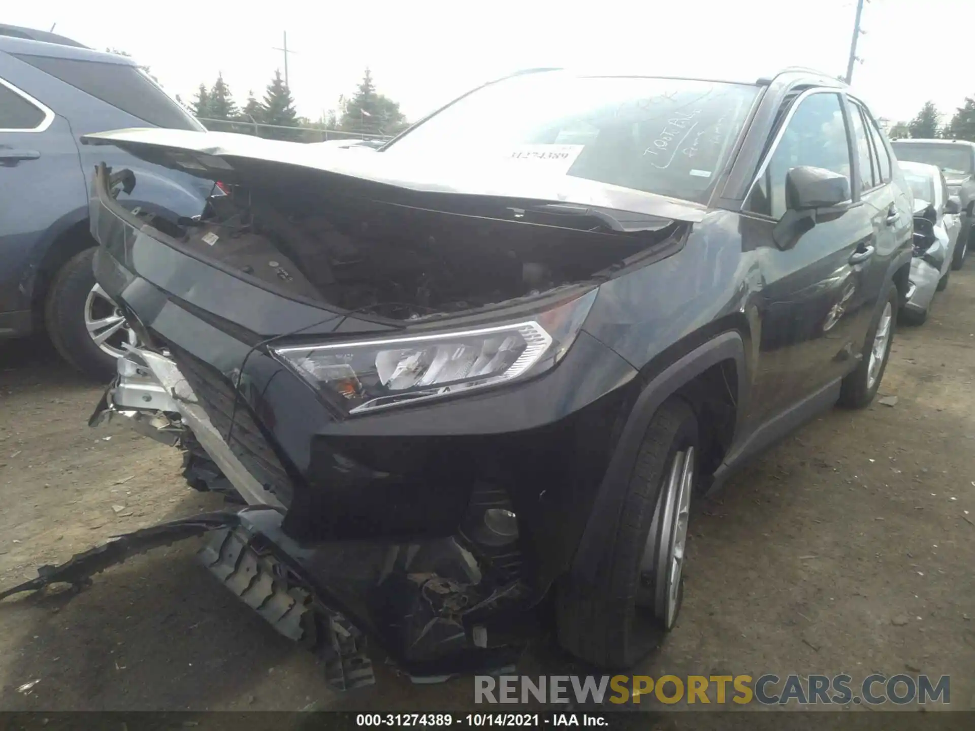 2 Фотография поврежденного автомобиля 2T3P1RFV6MC143766 TOYOTA RAV4 2021