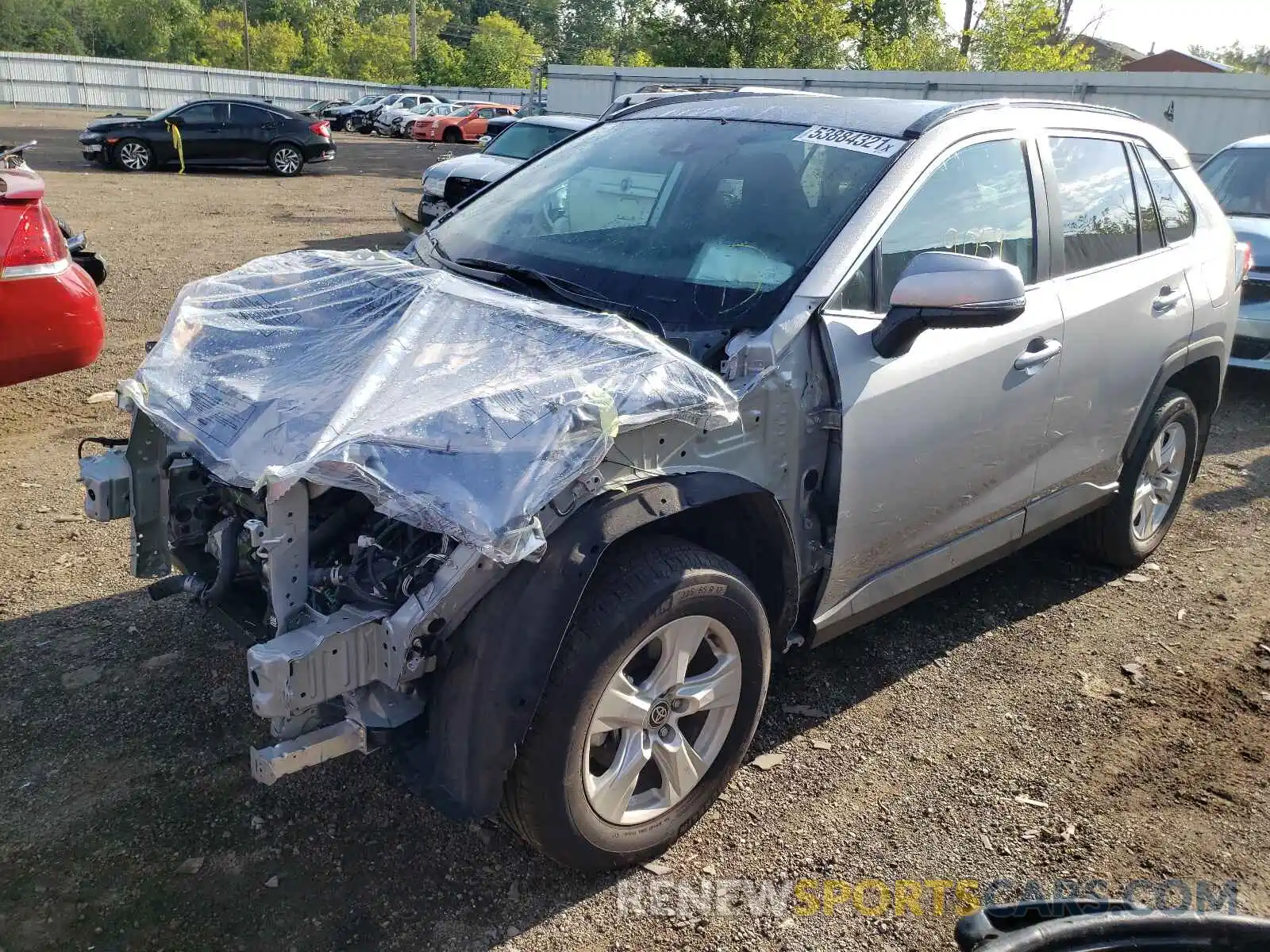 2 Photograph of a damaged car 2T3P1RFV6MC183572 TOYOTA RAV4 2021