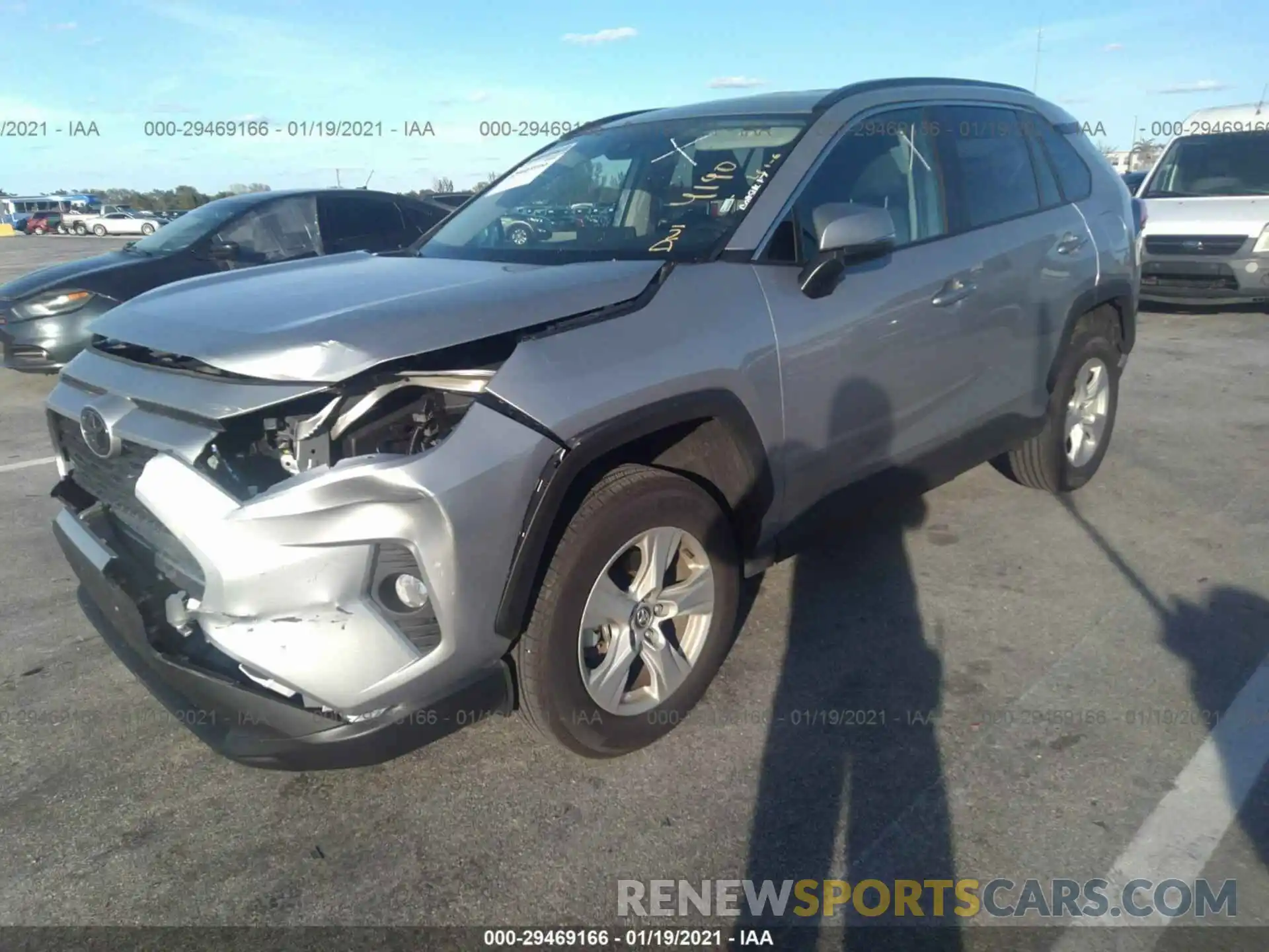 2 Photograph of a damaged car 2T3P1RFV6MW142227 TOYOTA RAV4 2021