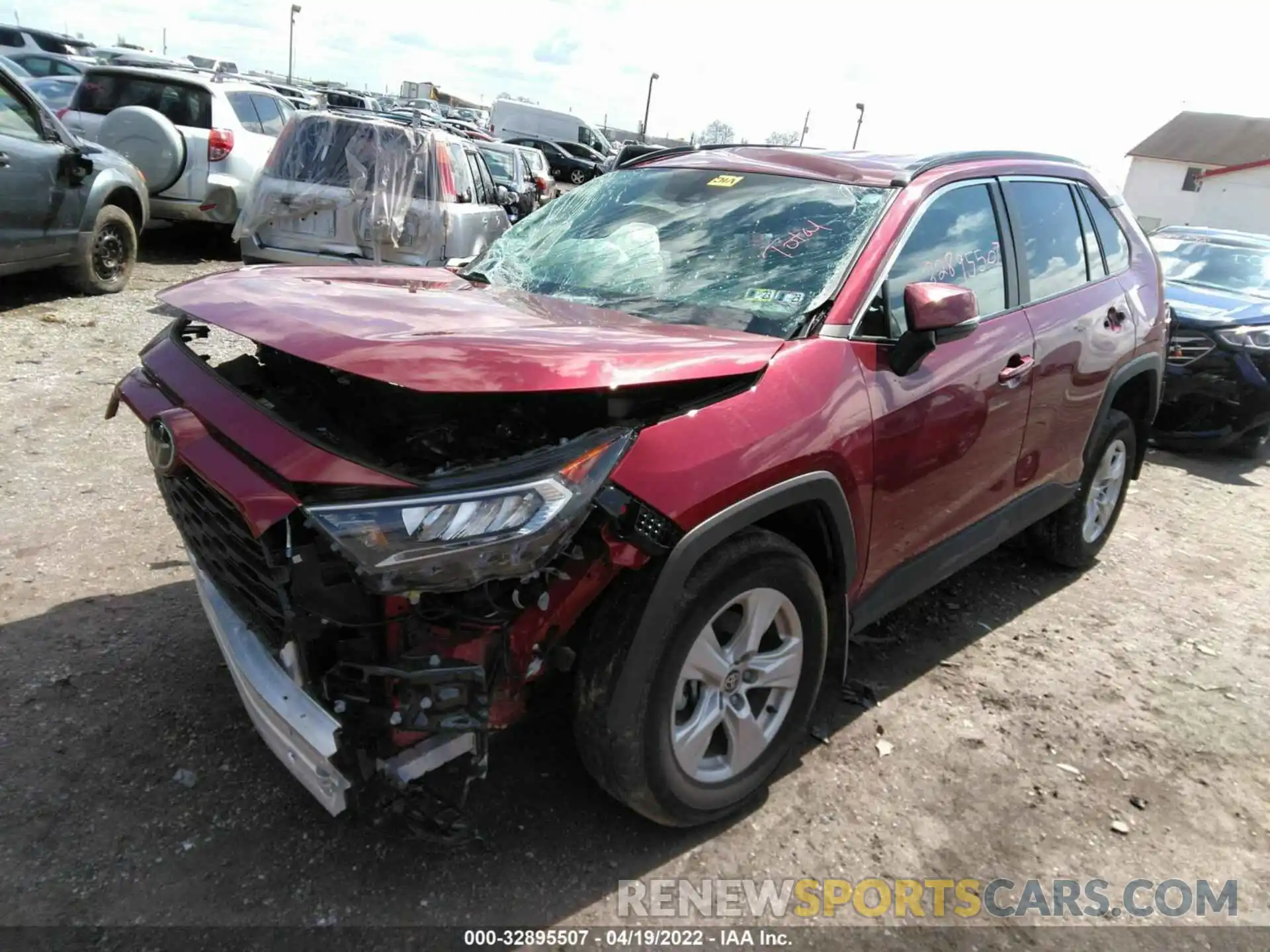 2 Фотография поврежденного автомобиля 2T3P1RFV6MW181156 TOYOTA RAV4 2021