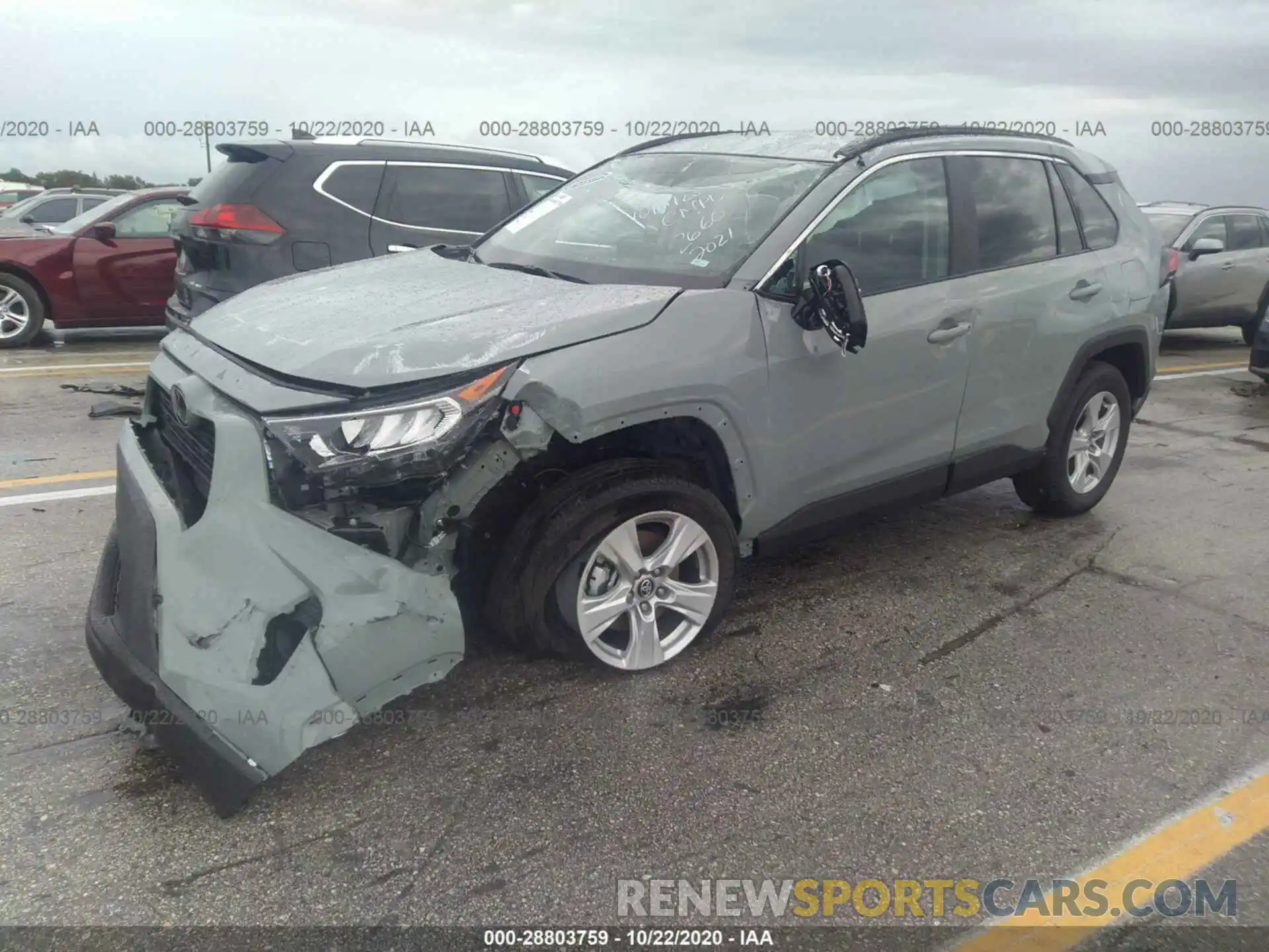 2 Photograph of a damaged car 2T3P1RFV7MC142660 TOYOTA RAV4 2021