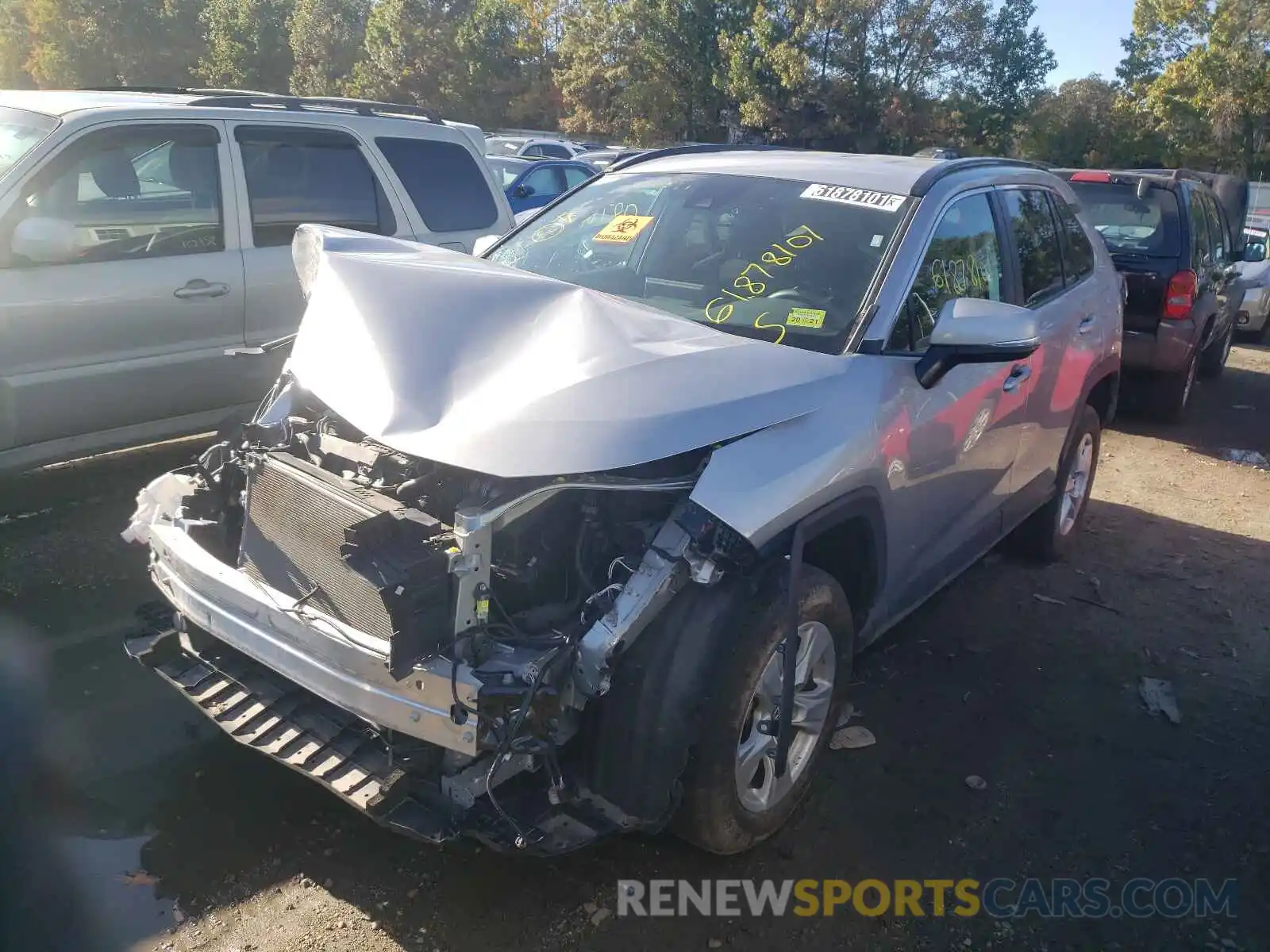 2 Photograph of a damaged car 2T3P1RFV7MC143971 TOYOTA RAV4 2021