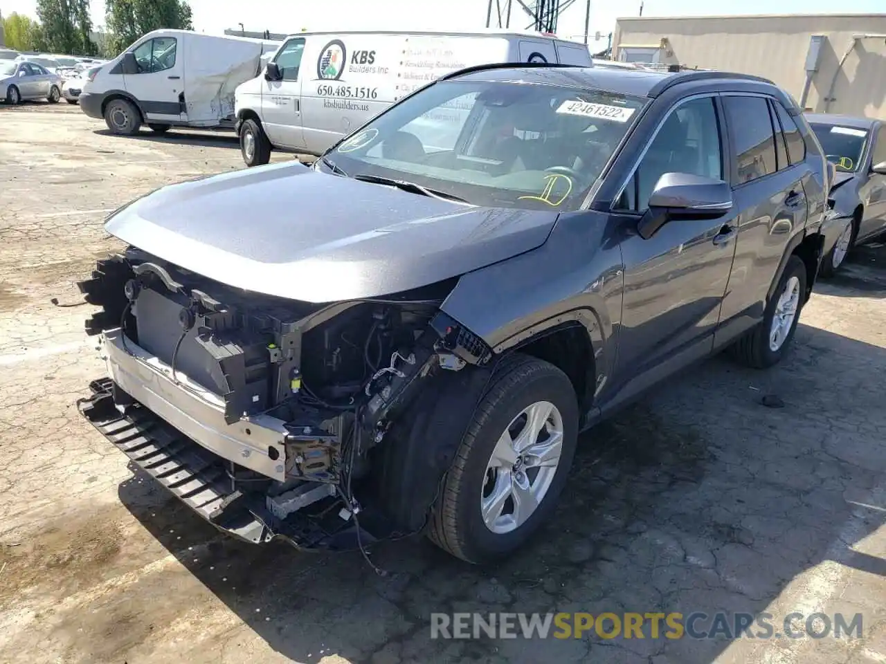 2 Photograph of a damaged car 2T3P1RFV7MC167123 TOYOTA RAV4 2021