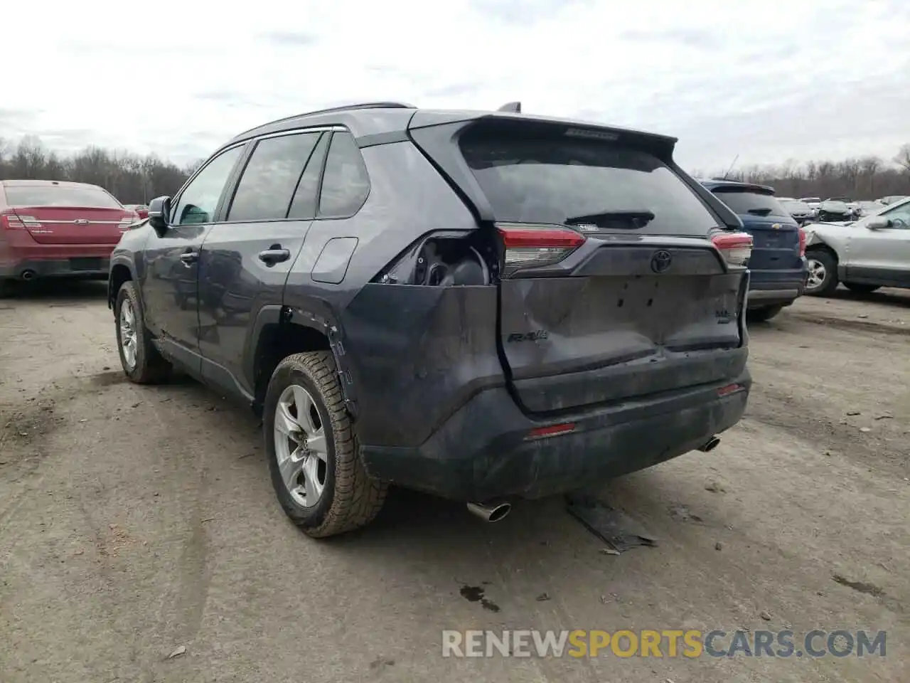 3 Фотография поврежденного автомобиля 2T3P1RFV7MC225375 TOYOTA RAV4 2021