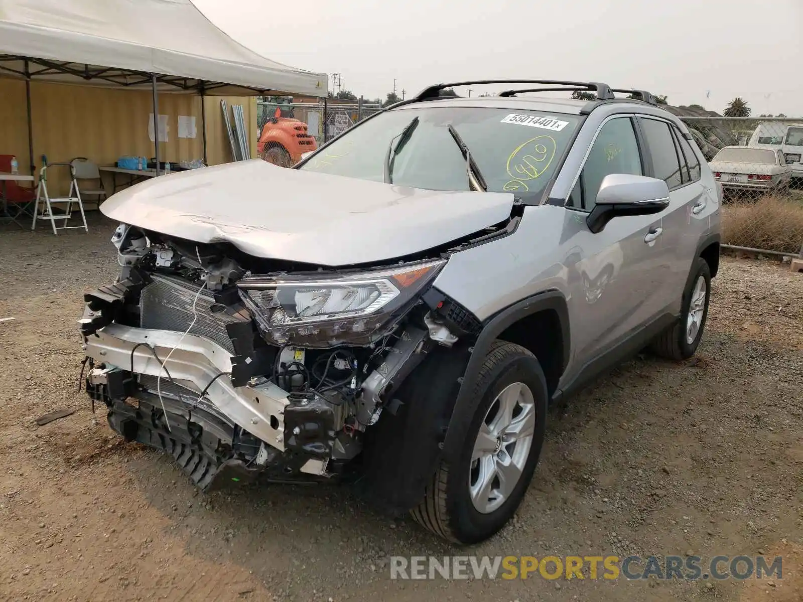 2 Photograph of a damaged car 2T3P1RFV7MW142639 TOYOTA RAV4 2021