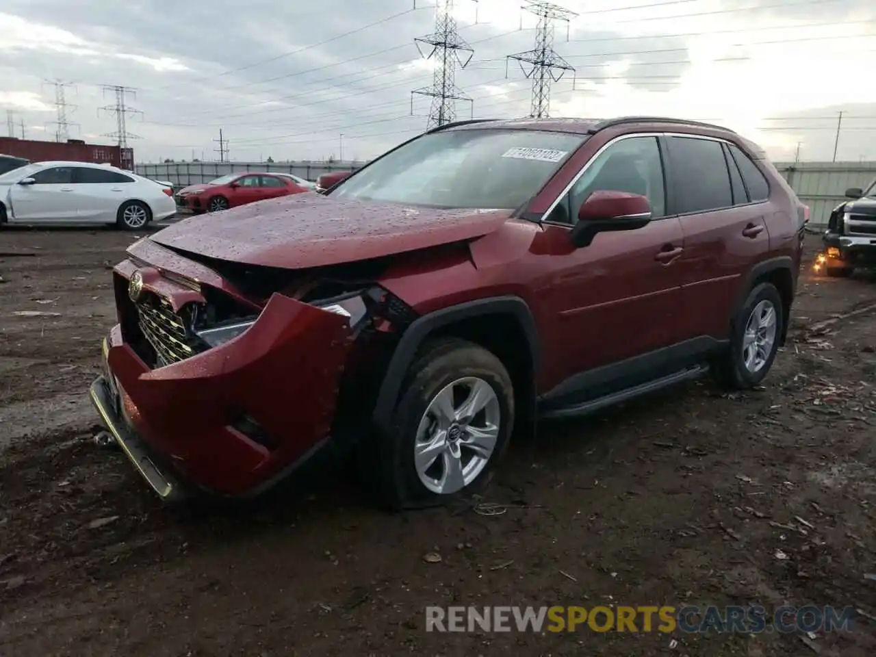 1 Photograph of a damaged car 2T3P1RFV7MW152295 TOYOTA RAV4 2021