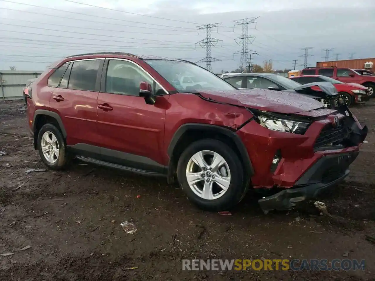 4 Photograph of a damaged car 2T3P1RFV7MW152295 TOYOTA RAV4 2021