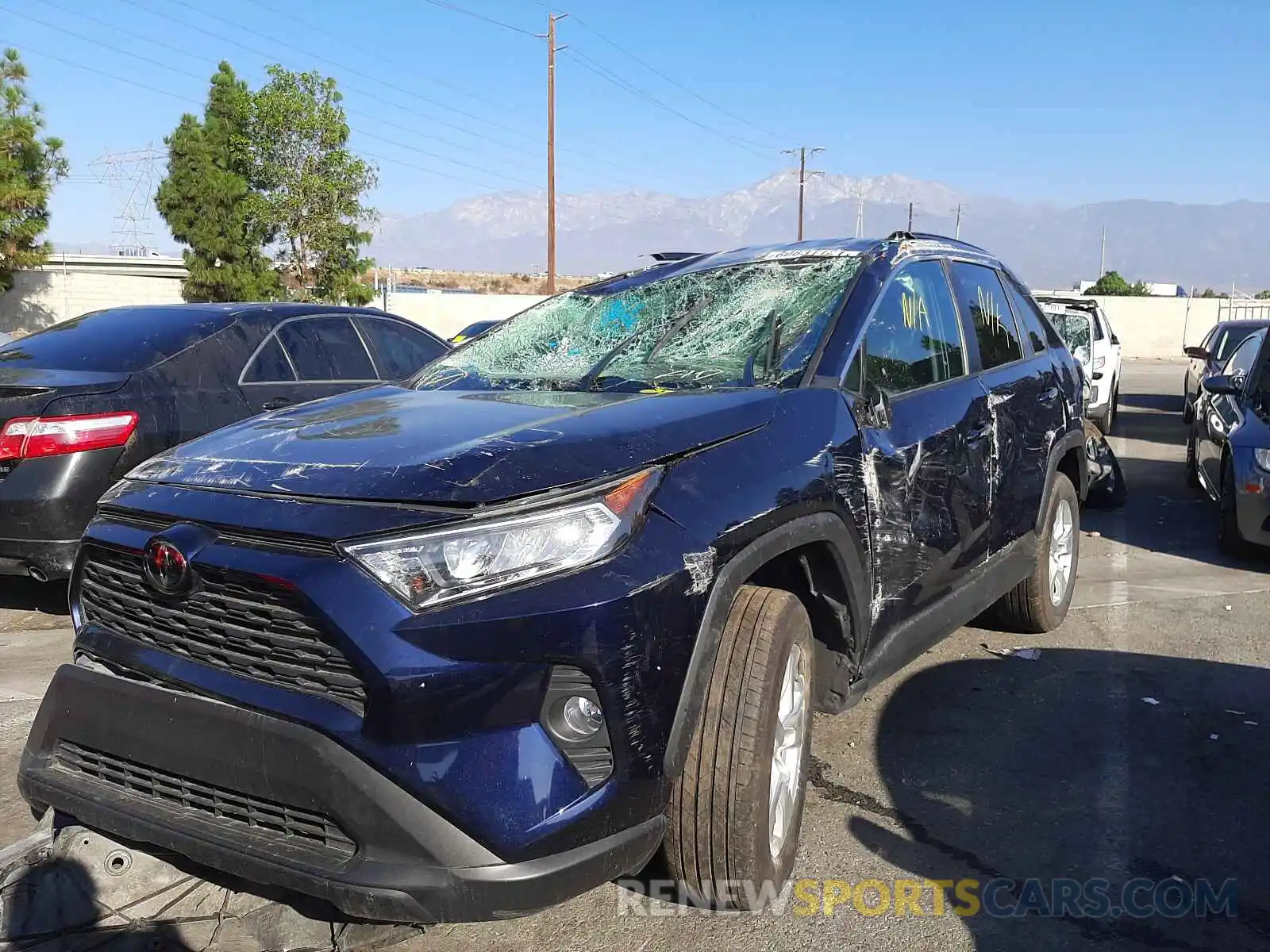 2 Photograph of a damaged car 2T3P1RFV7MW157061 TOYOTA RAV4 2021