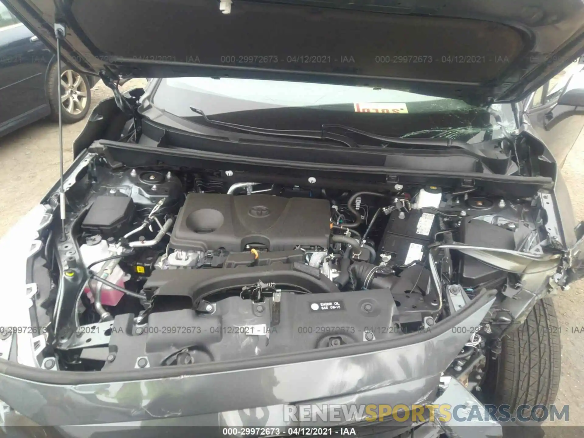 10 Фотография поврежденного автомобиля 2T3P1RFV7MW160798 TOYOTA RAV4 2021