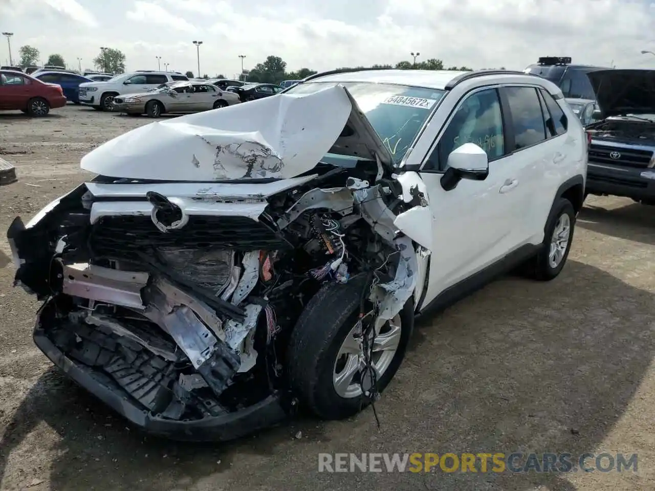 2 Photograph of a damaged car 2T3P1RFV7MW181909 TOYOTA RAV4 2021