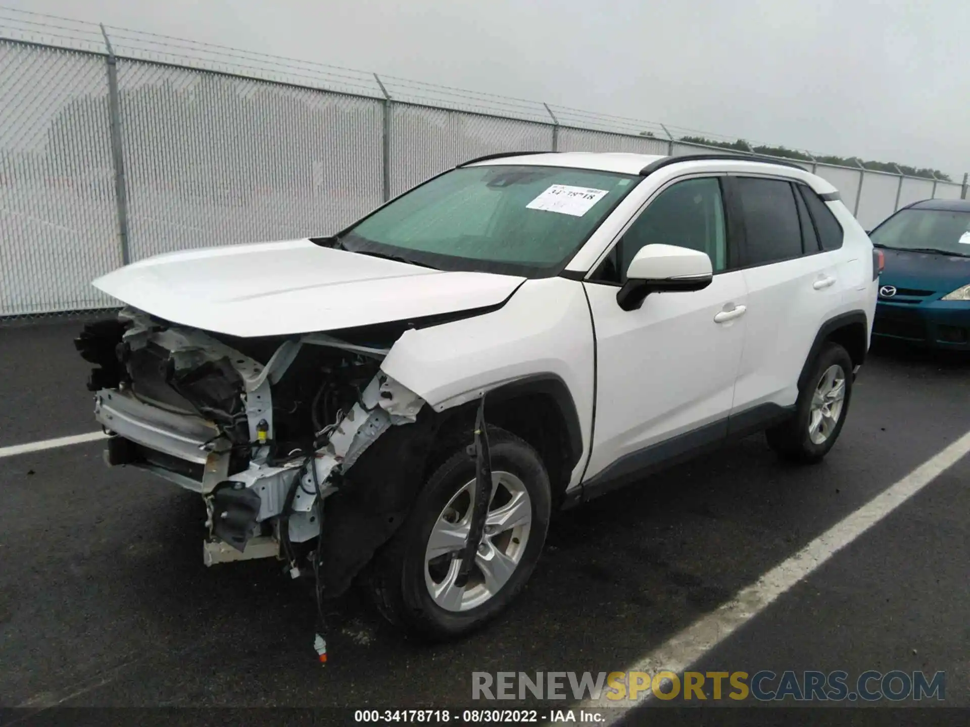 2 Фотография поврежденного автомобиля 2T3P1RFV7MW182378 TOYOTA RAV4 2021