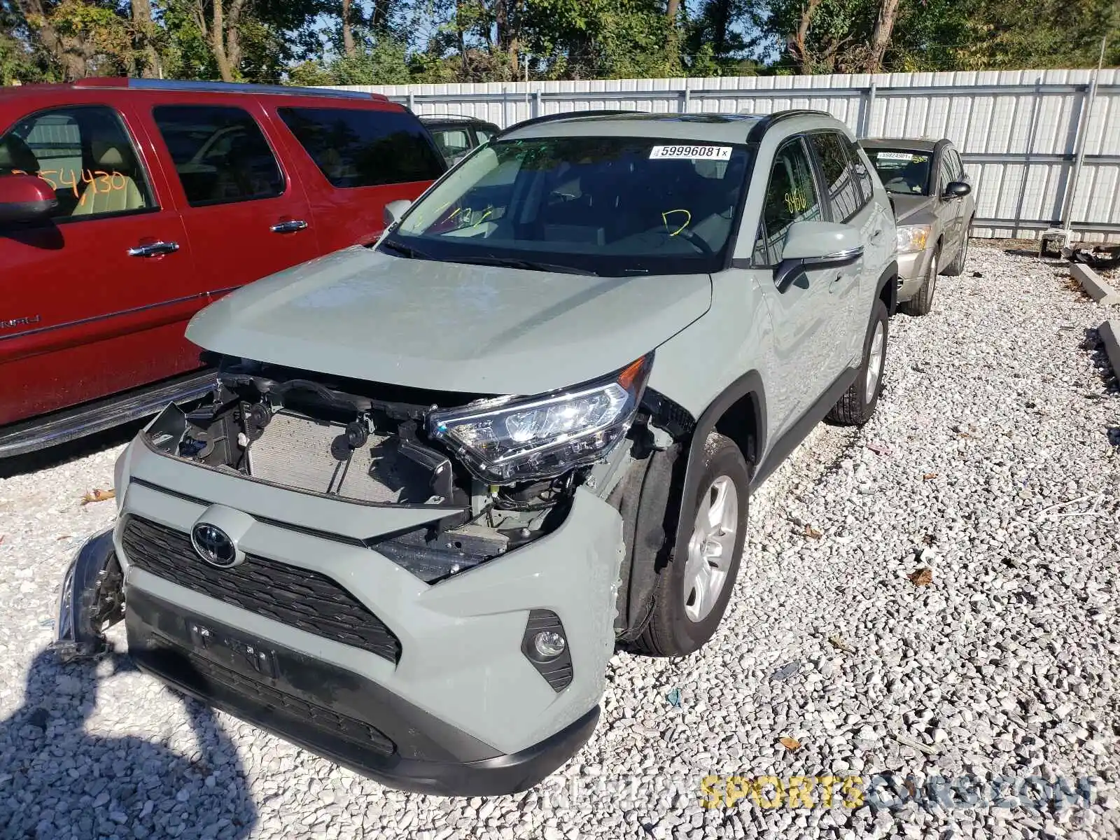 2 Photograph of a damaged car 2T3P1RFV7MW188097 TOYOTA RAV4 2021