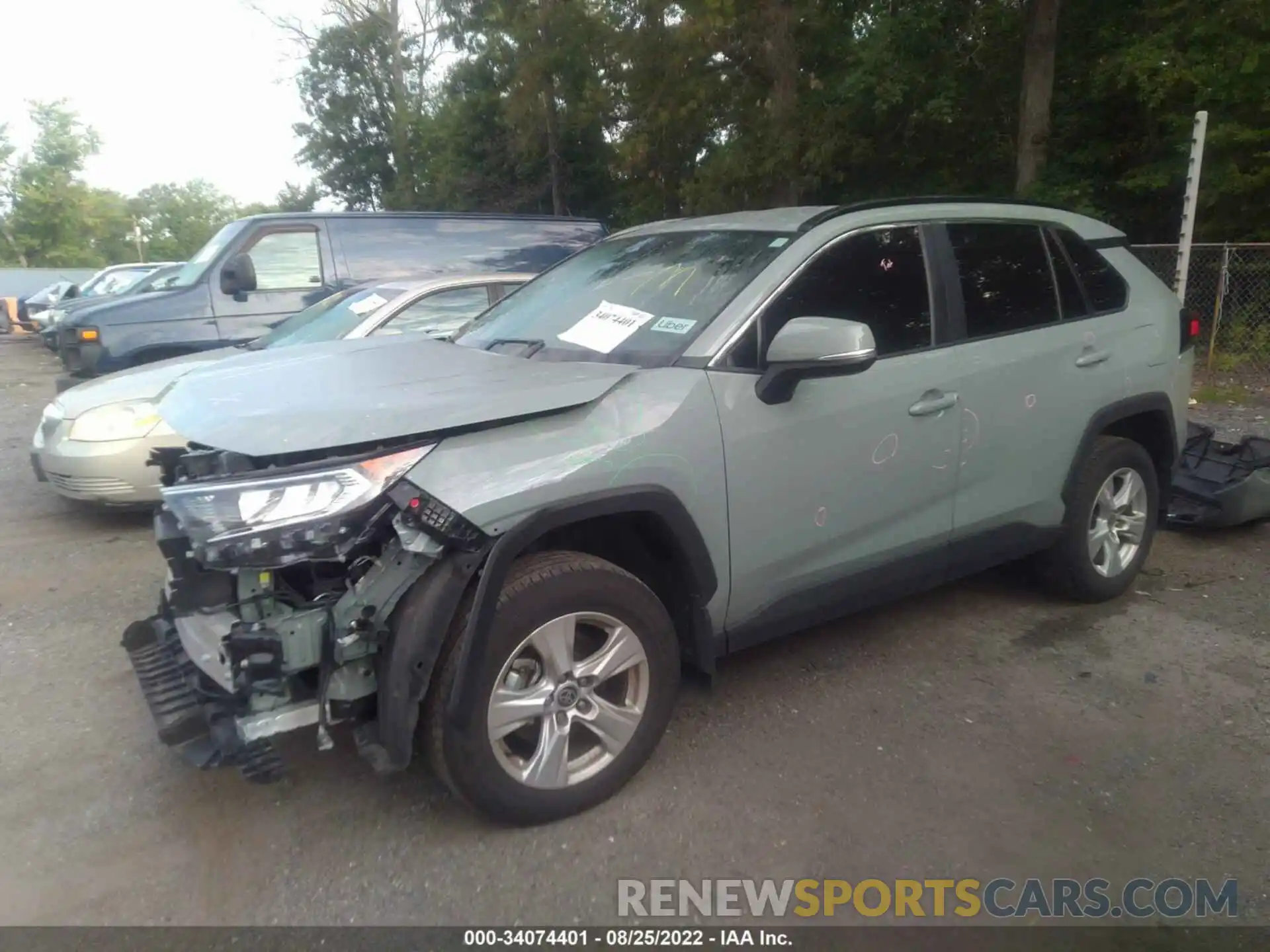 2 Photograph of a damaged car 2T3P1RFV7MW193977 TOYOTA RAV4 2021