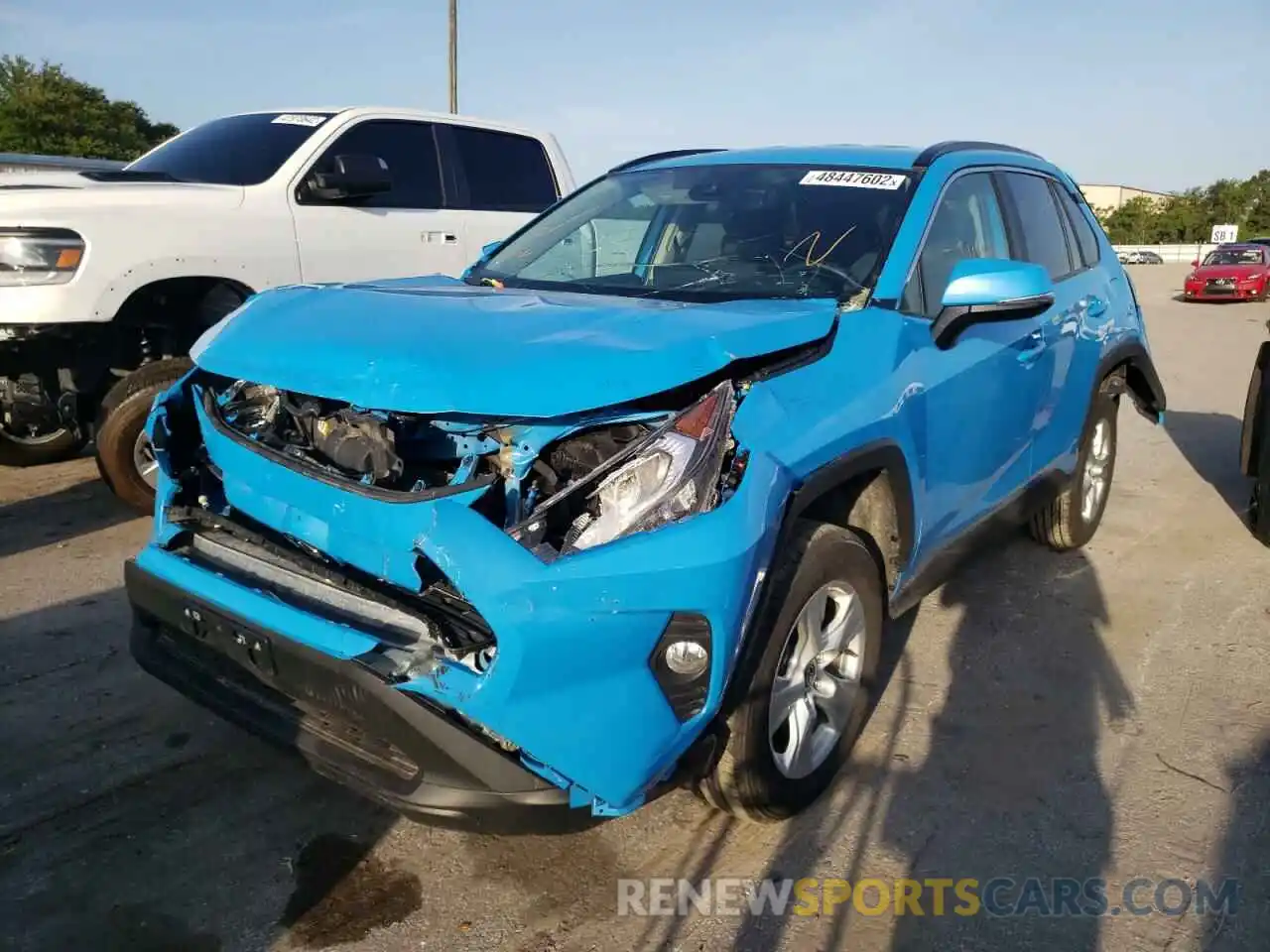 2 Photograph of a damaged car 2T3P1RFV7MW215377 TOYOTA RAV4 2021