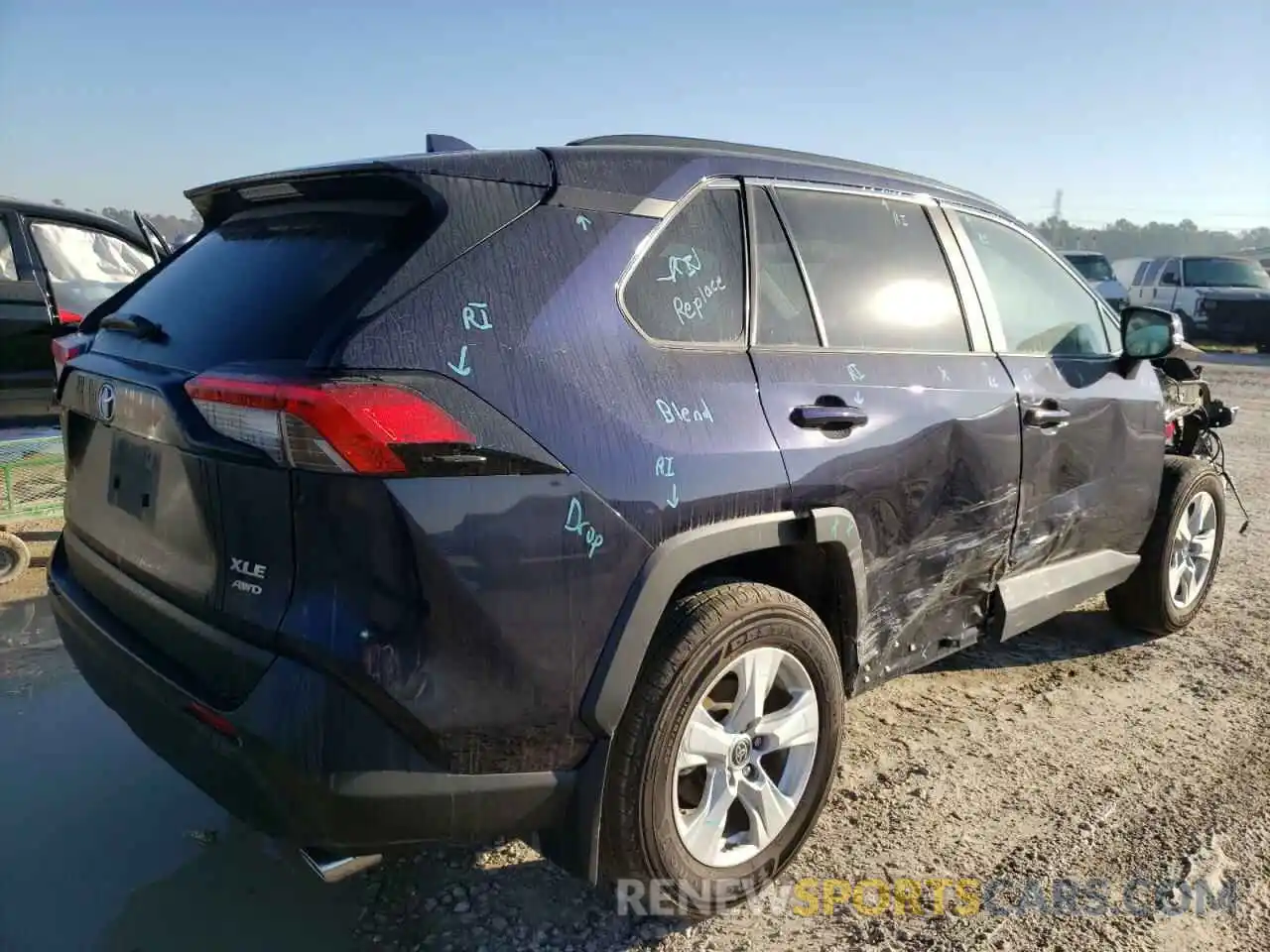 4 Фотография поврежденного автомобиля 2T3P1RFV7MW217002 TOYOTA RAV4 2021