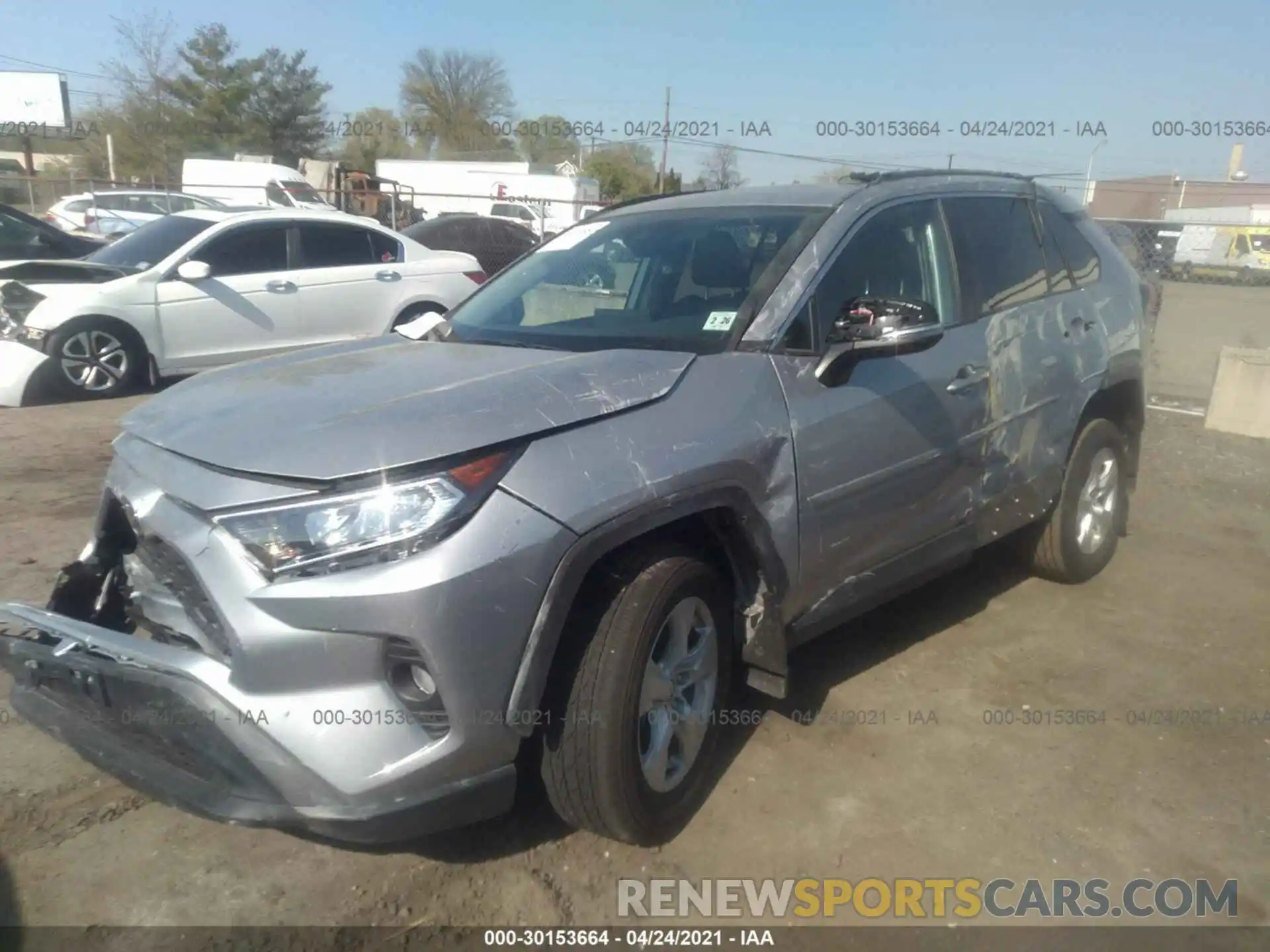 2 Photograph of a damaged car 2T3P1RFV8MC186876 TOYOTA RAV4 2021