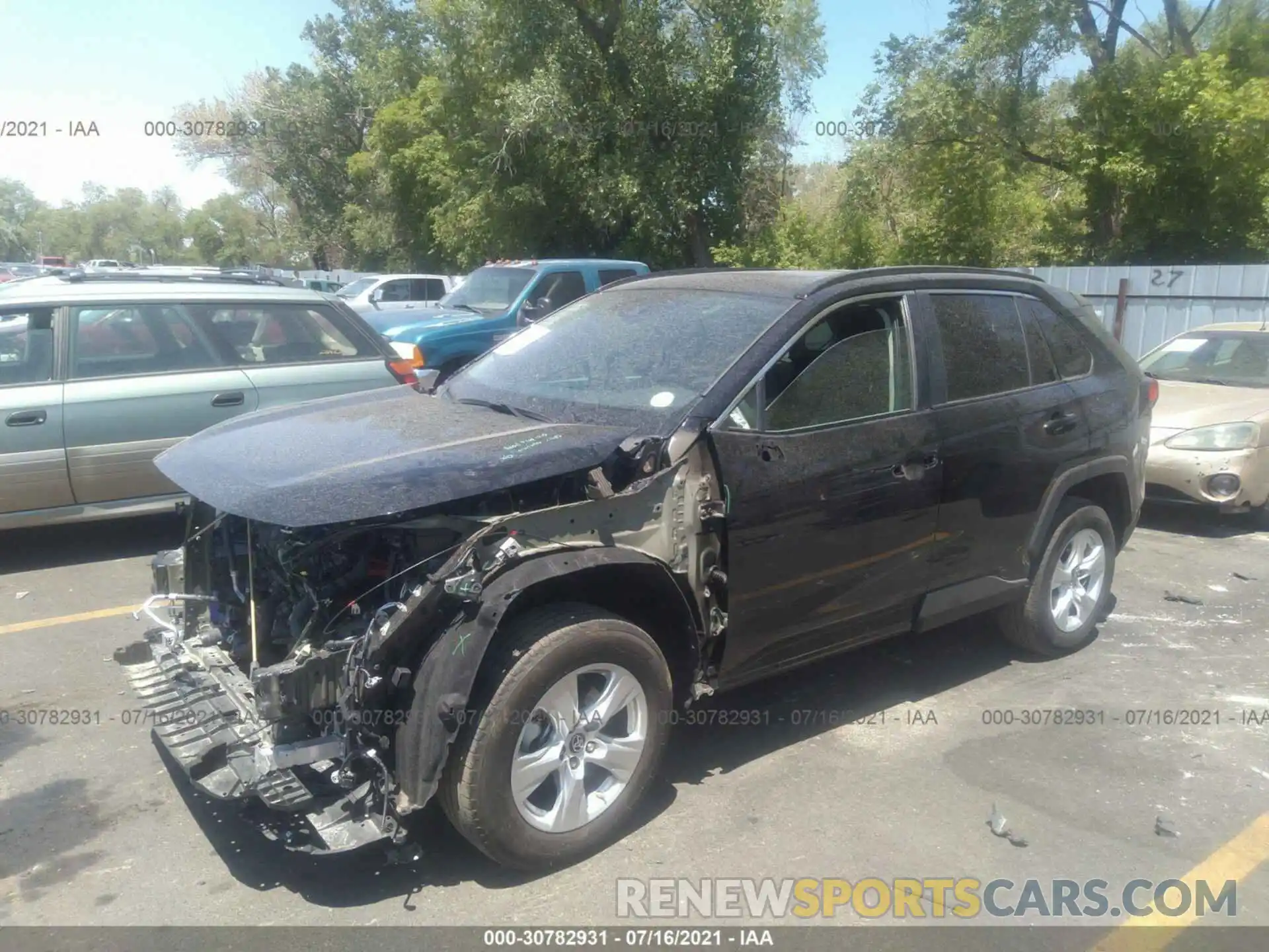 2 Photograph of a damaged car 2T3P1RFV8MC193360 TOYOTA RAV4 2021