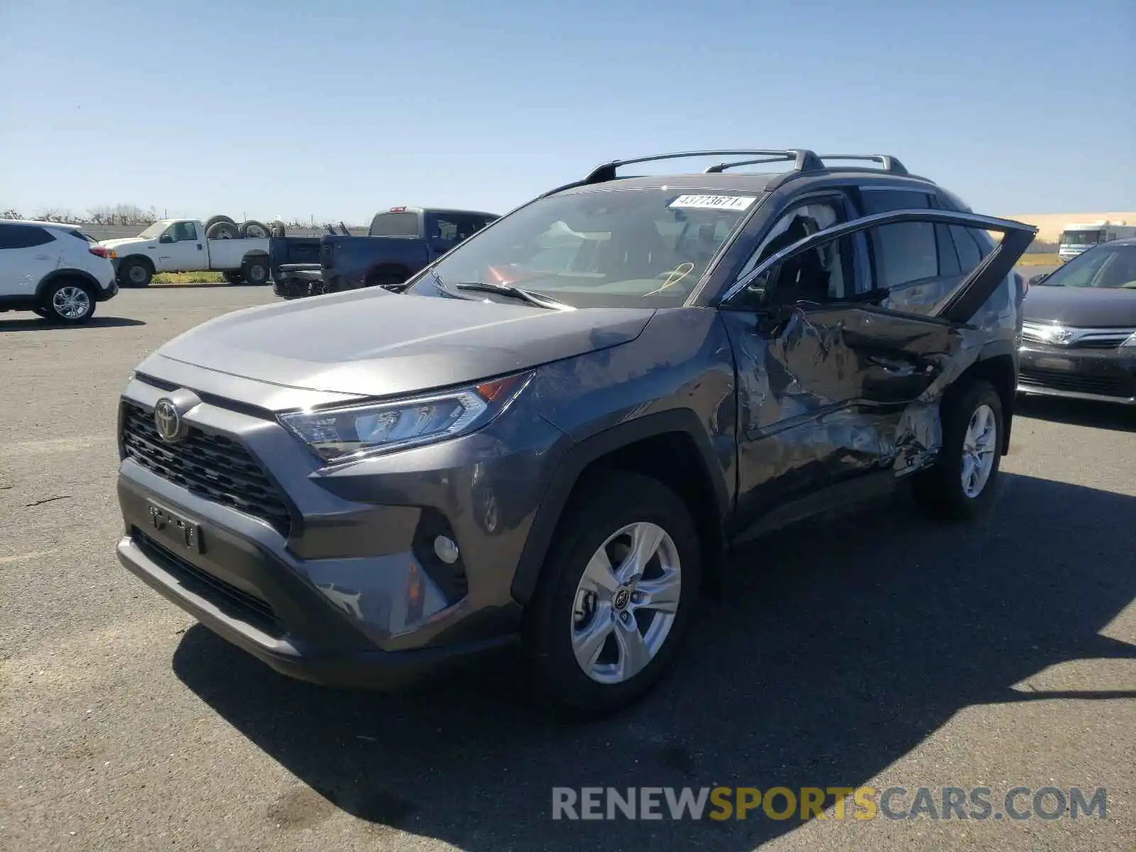 2 Photograph of a damaged car 2T3P1RFV8MC205166 TOYOTA RAV4 2021