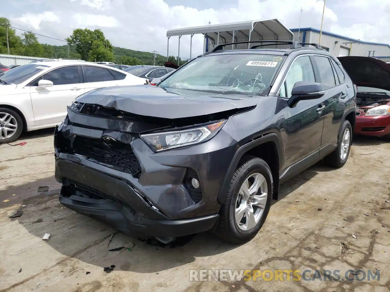 2 Photograph of a damaged car 2T3P1RFV8MC212456 TOYOTA RAV4 2021