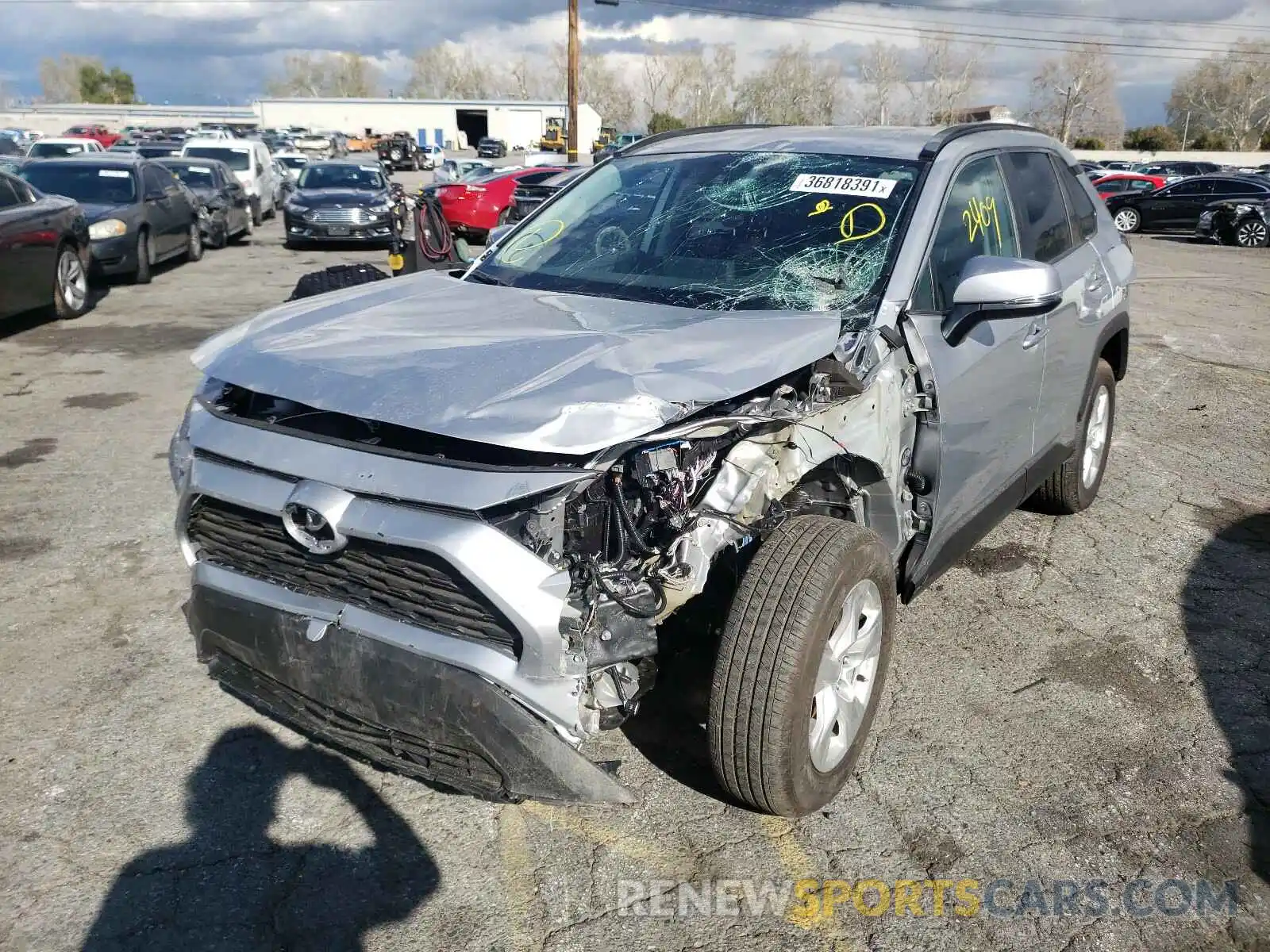 2 Photograph of a damaged car 2T3P1RFV8MW141287 TOYOTA RAV4 2021