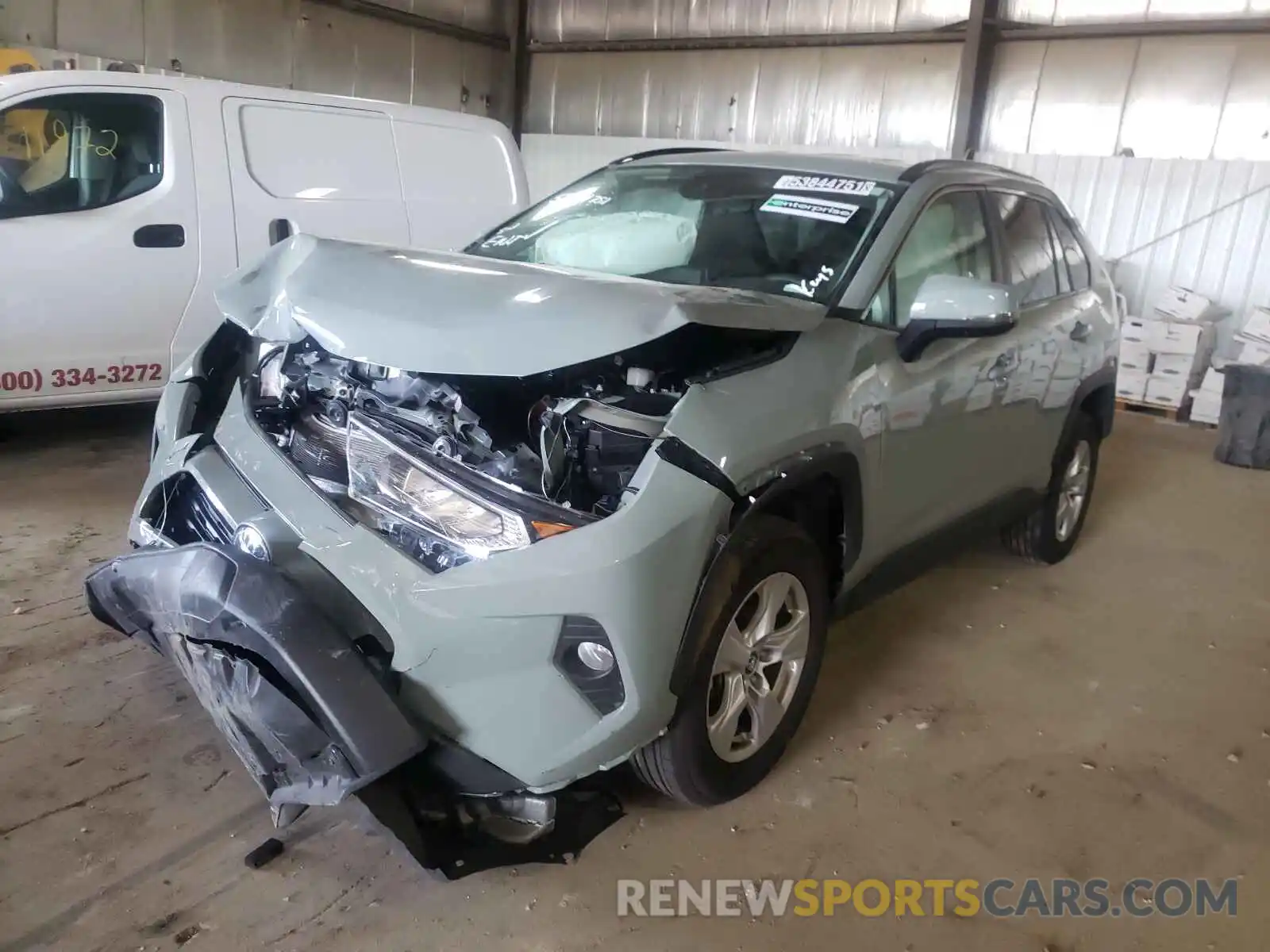 2 Photograph of a damaged car 2T3P1RFV8MW156453 TOYOTA RAV4 2021