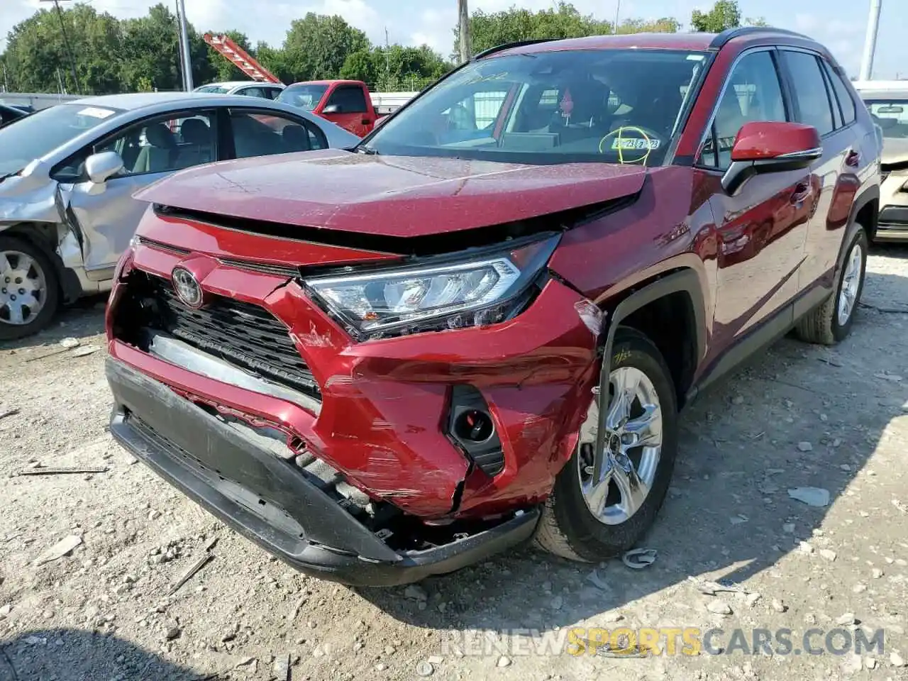 2 Photograph of a damaged car 2T3P1RFV8MW158929 TOYOTA RAV4 2021