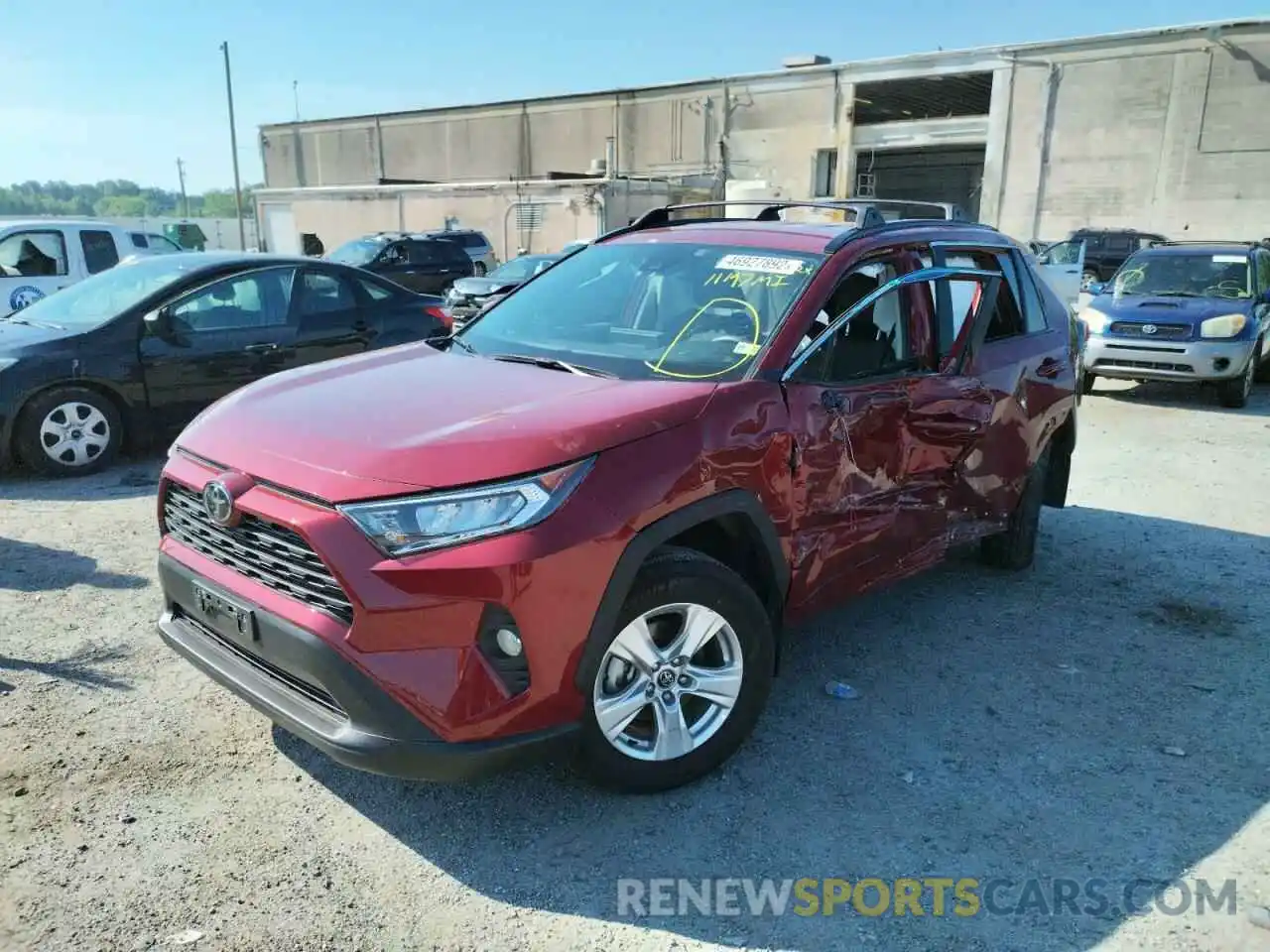 2 Photograph of a damaged car 2T3P1RFV8MW158932 TOYOTA RAV4 2021