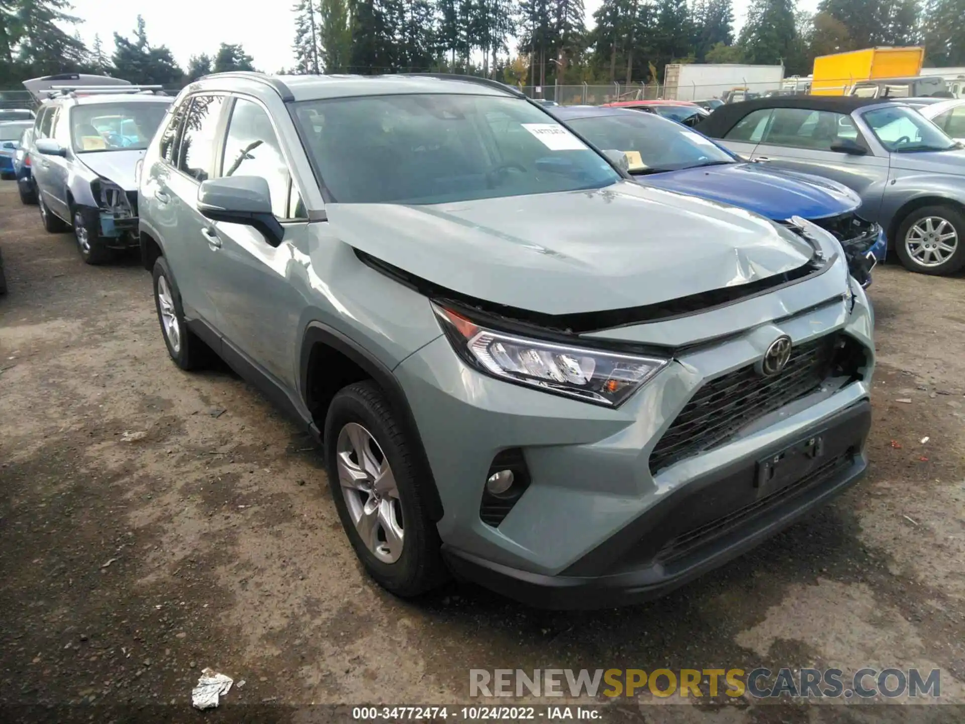 1 Фотография поврежденного автомобиля 2T3P1RFV8MW162267 TOYOTA RAV4 2021