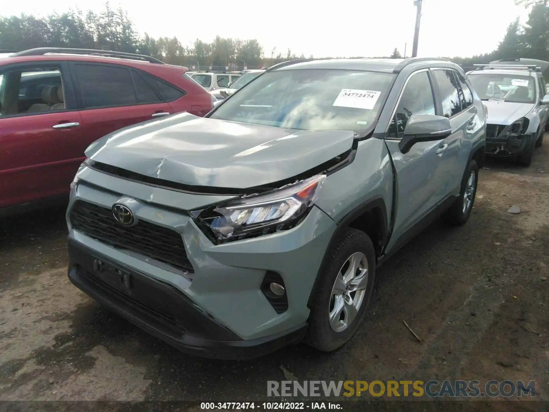 2 Фотография поврежденного автомобиля 2T3P1RFV8MW162267 TOYOTA RAV4 2021