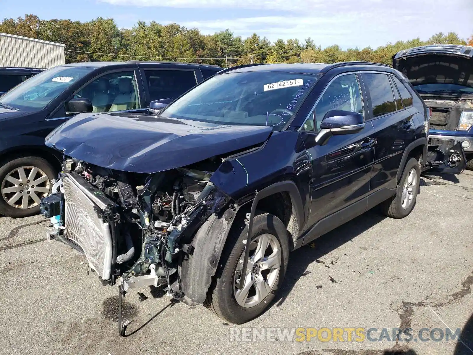 2 Photograph of a damaged car 2T3P1RFV8MW164388 TOYOTA RAV4 2021