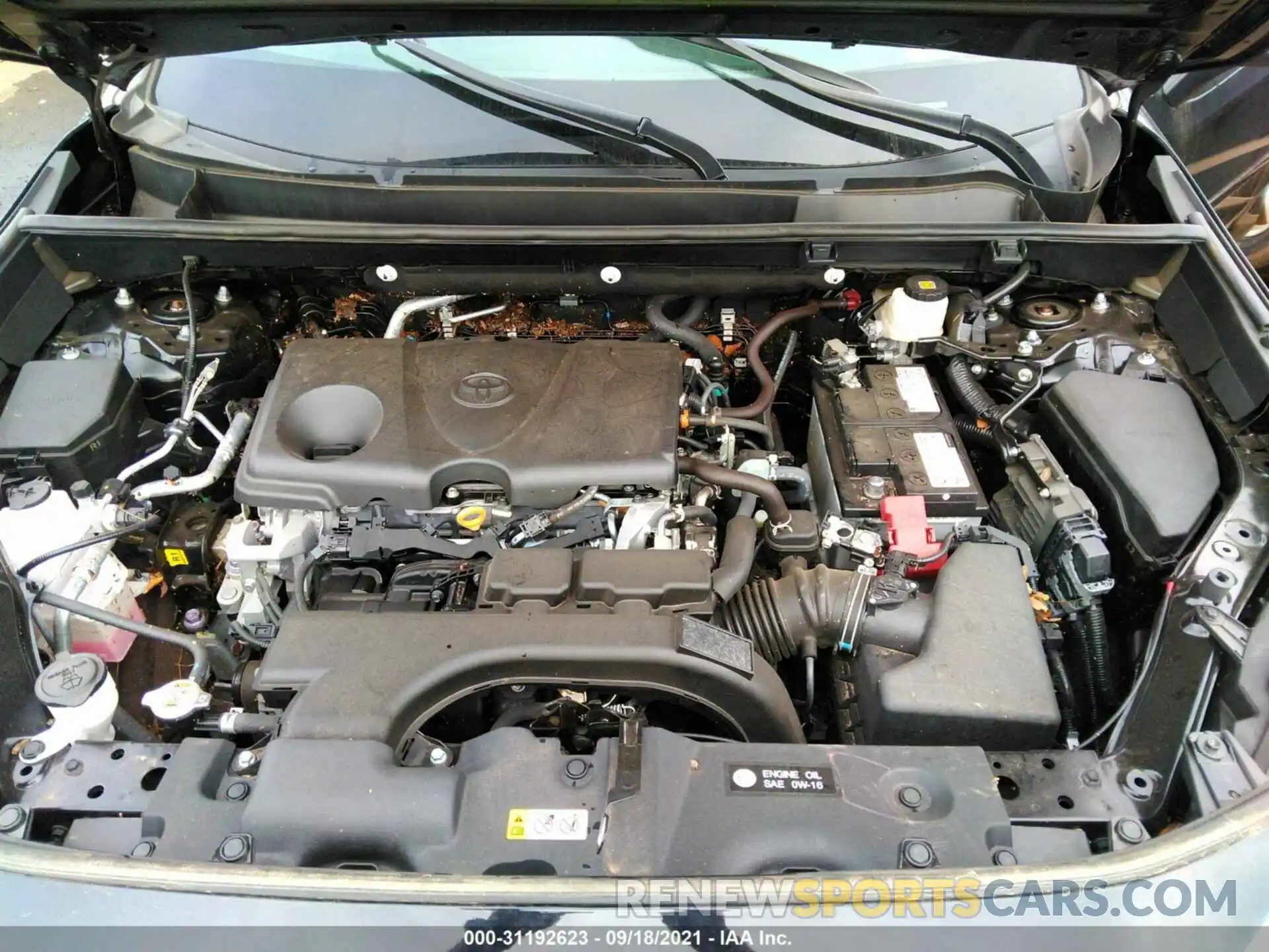 10 Фотография поврежденного автомобиля 2T3P1RFV8MW165654 TOYOTA RAV4 2021