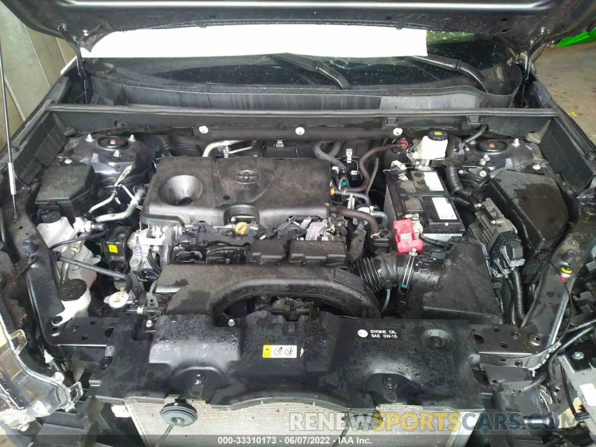 10 Фотография поврежденного автомобиля 2T3P1RFV8MW172345 TOYOTA RAV4 2021