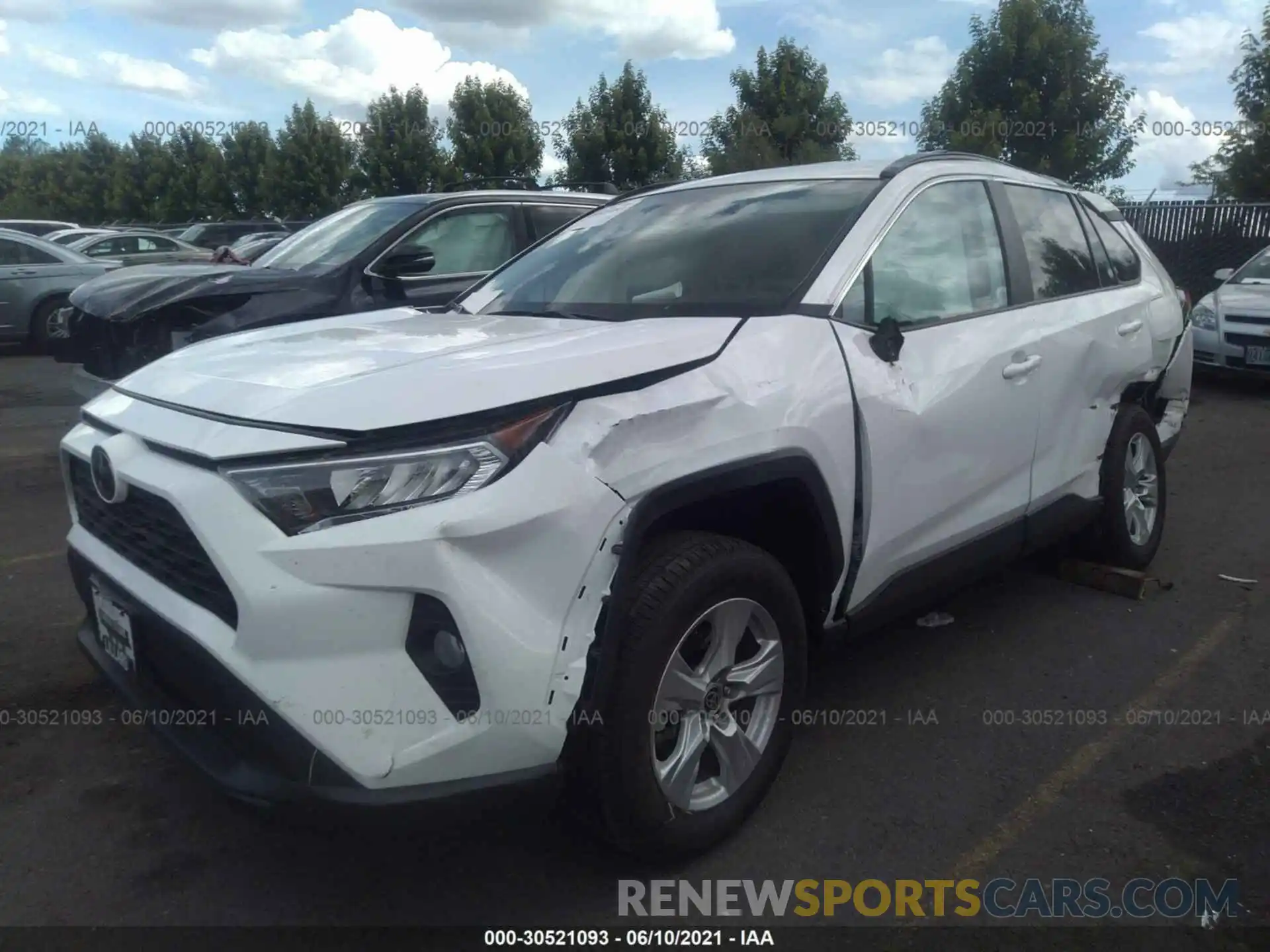 2 Photograph of a damaged car 2T3P1RFV9MC172629 TOYOTA RAV4 2021