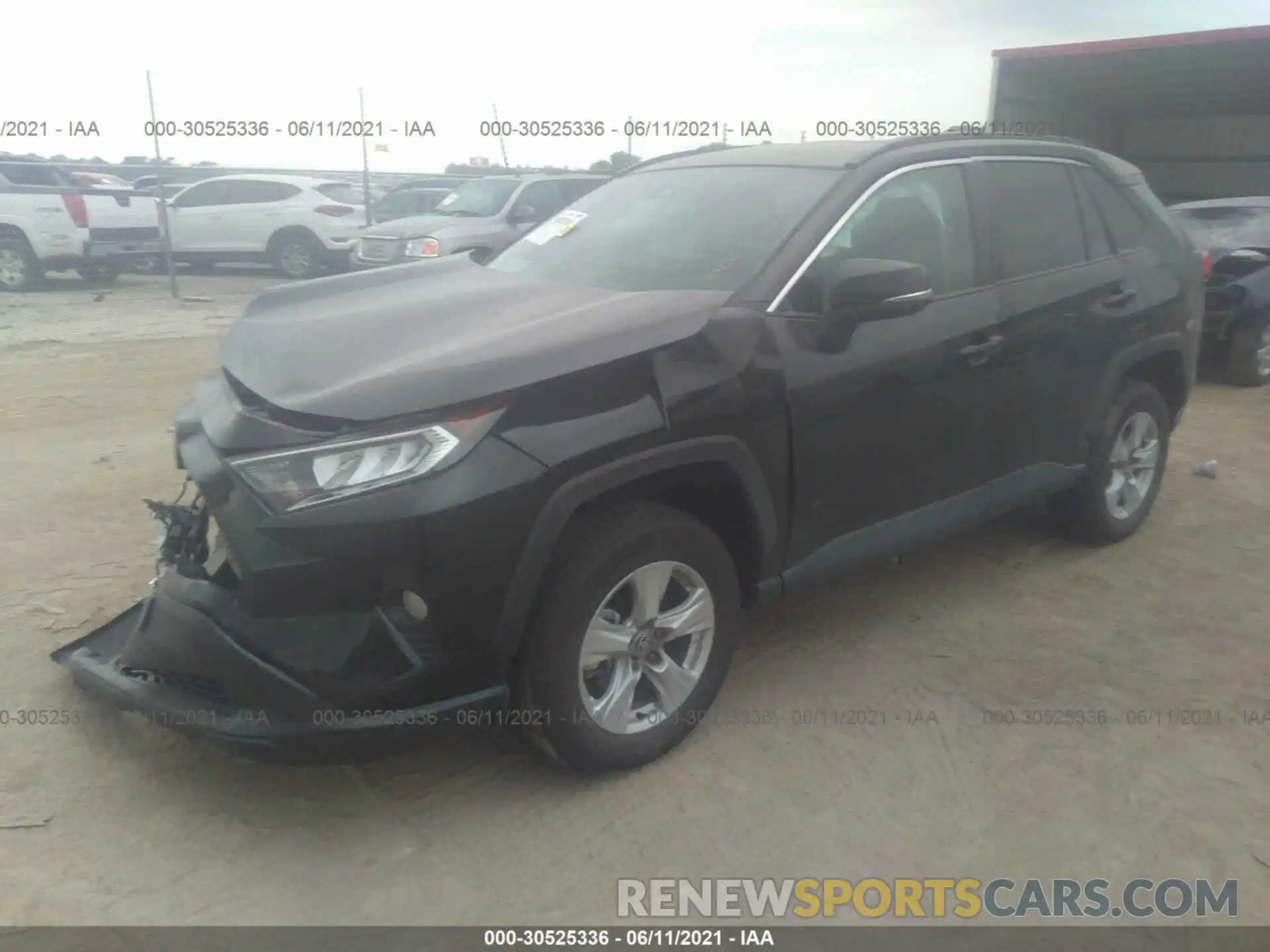 2 Фотография поврежденного автомобиля 2T3P1RFV9MC182299 TOYOTA RAV4 2021