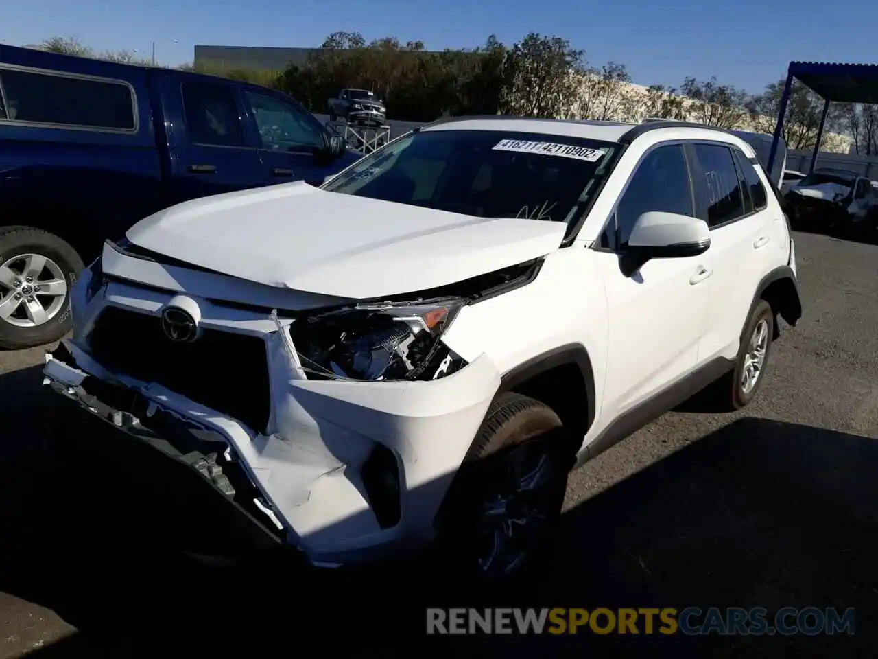 2 Photograph of a damaged car 2T3P1RFV9MC229296 TOYOTA RAV4 2021