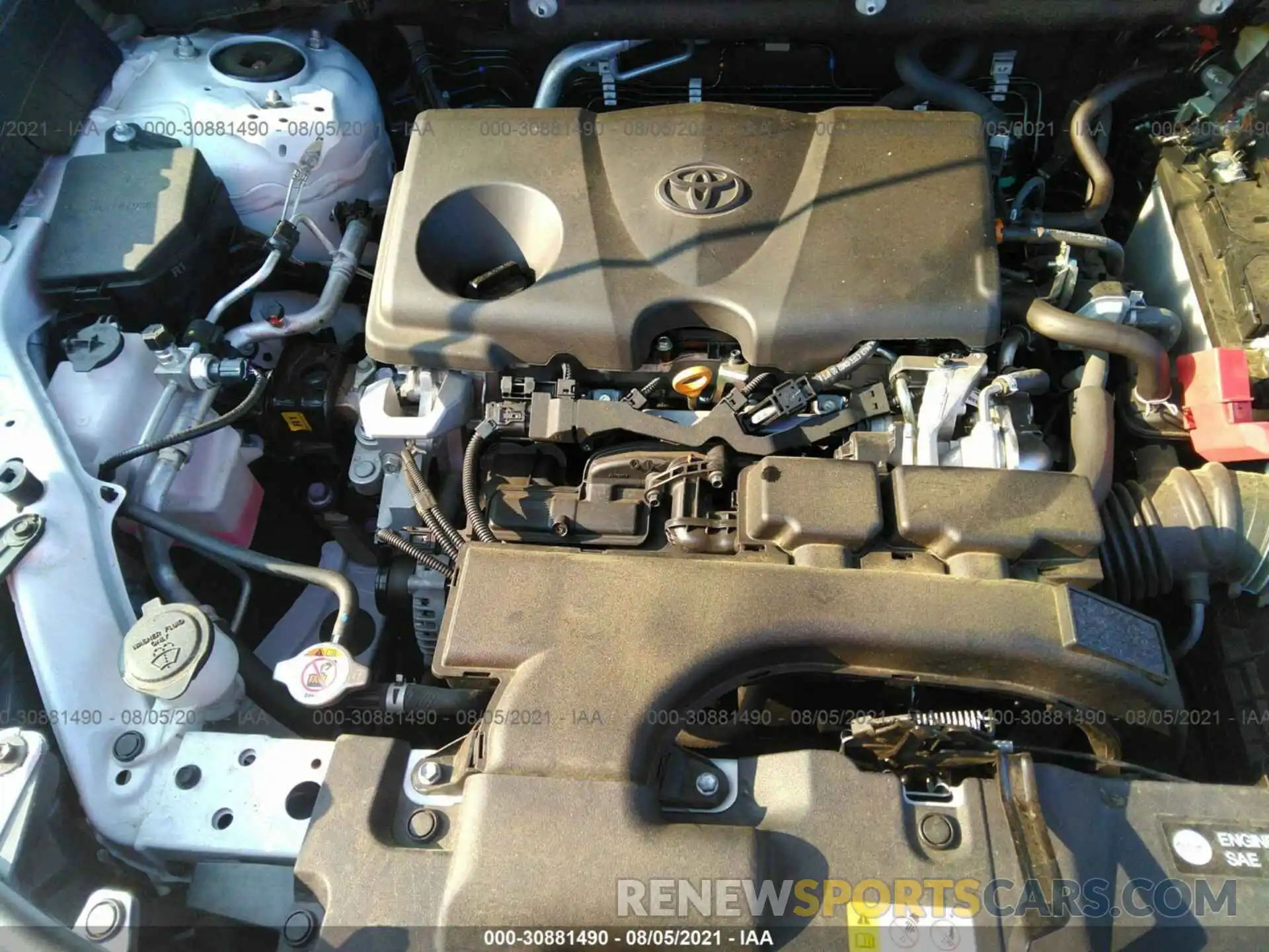 10 Фотография поврежденного автомобиля 2T3P1RFV9MW153951 TOYOTA RAV4 2021