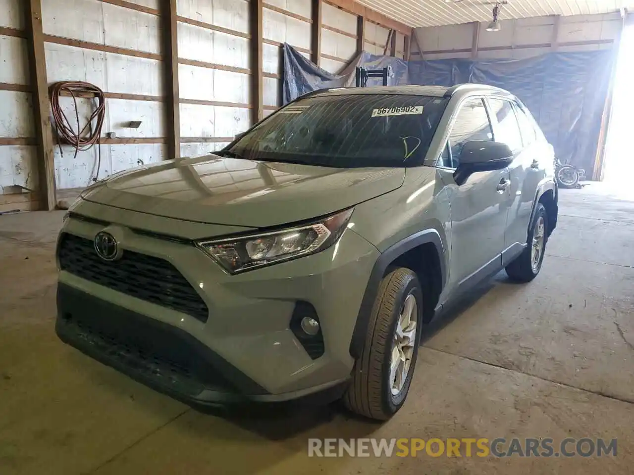 2 Photograph of a damaged car 2T3P1RFV9MW160964 TOYOTA RAV4 2021